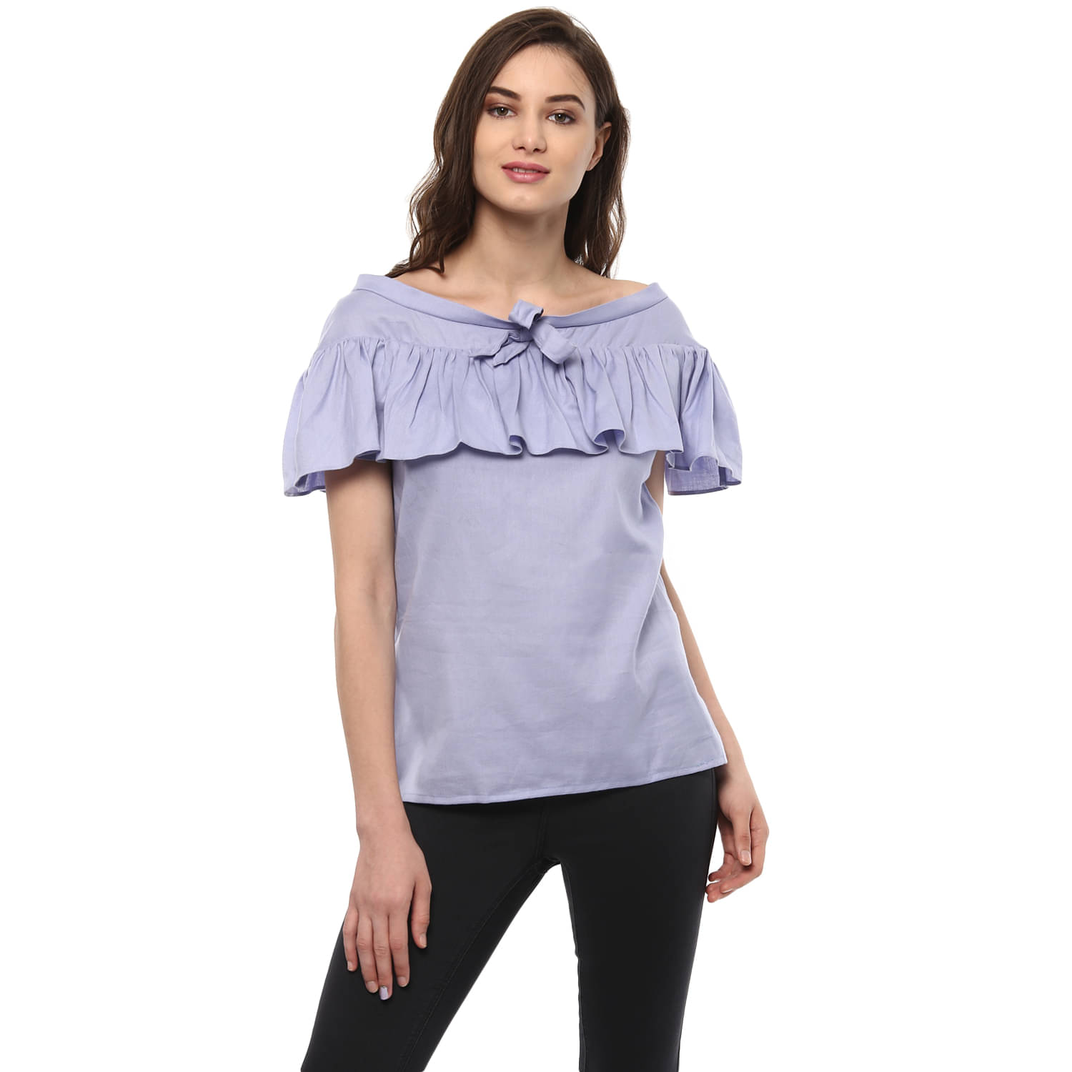 Pannkh Women's Cotton Regular Top ( Lavender ) Pannkh Women's Cotton Regular Top ( Lavender )