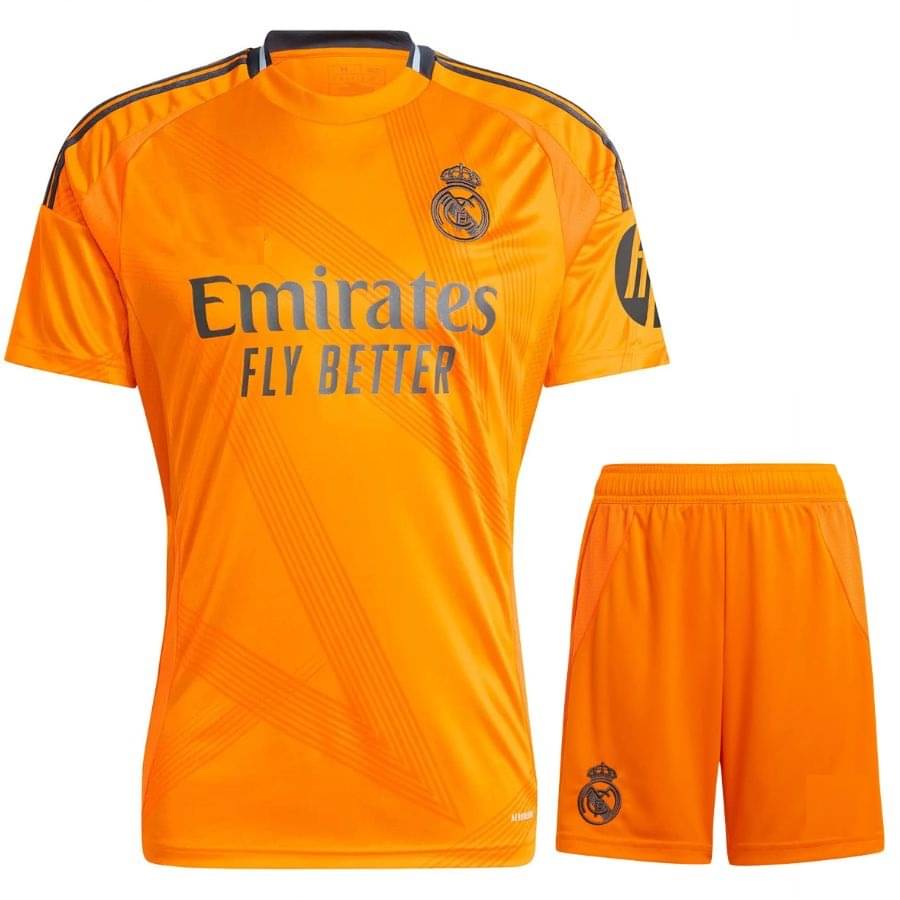     			REAL MADRID AWAY SET 2024/25 JERSEY & SHORT FOR MEN & WOMEN UNISEX