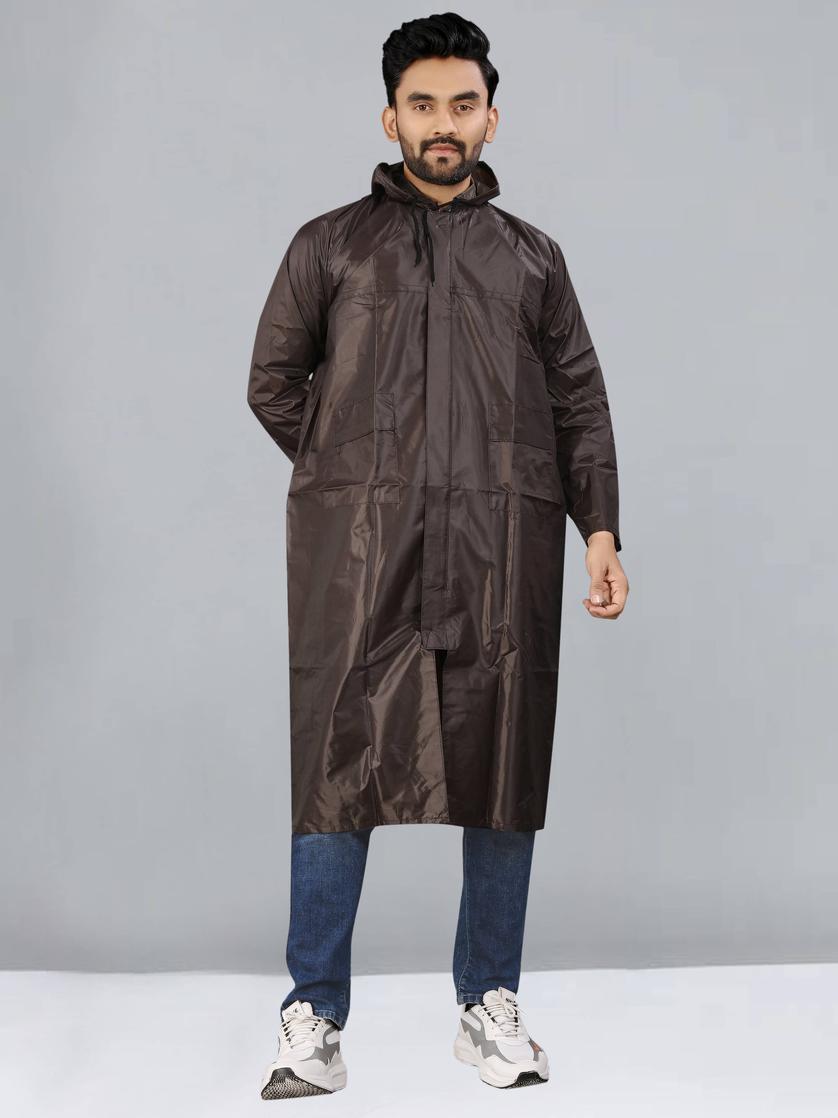 REEPOLLY Brown Polyester Men's Rain Jacket ( Pack of 1 ) REEPOLLY Brown Polyester Men's Rain Jacket ( Pack of 1 )