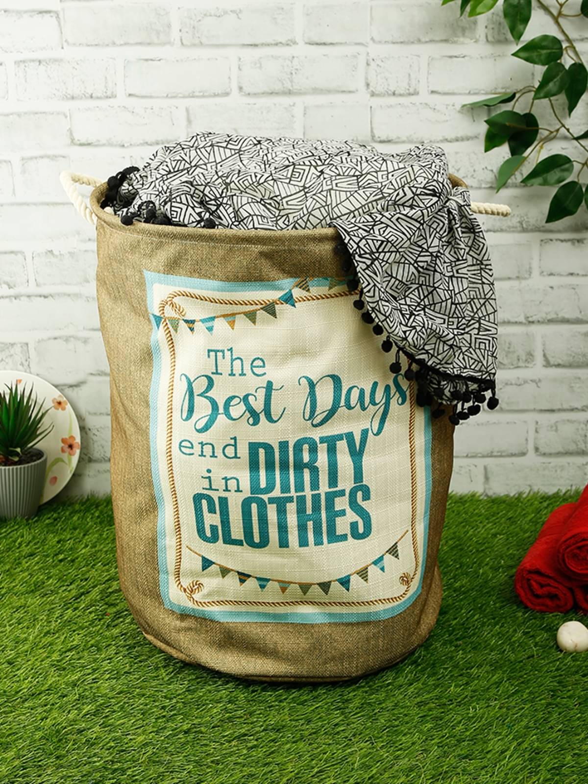     			Romee Beige Laundry Bags ( Pack of 1 )