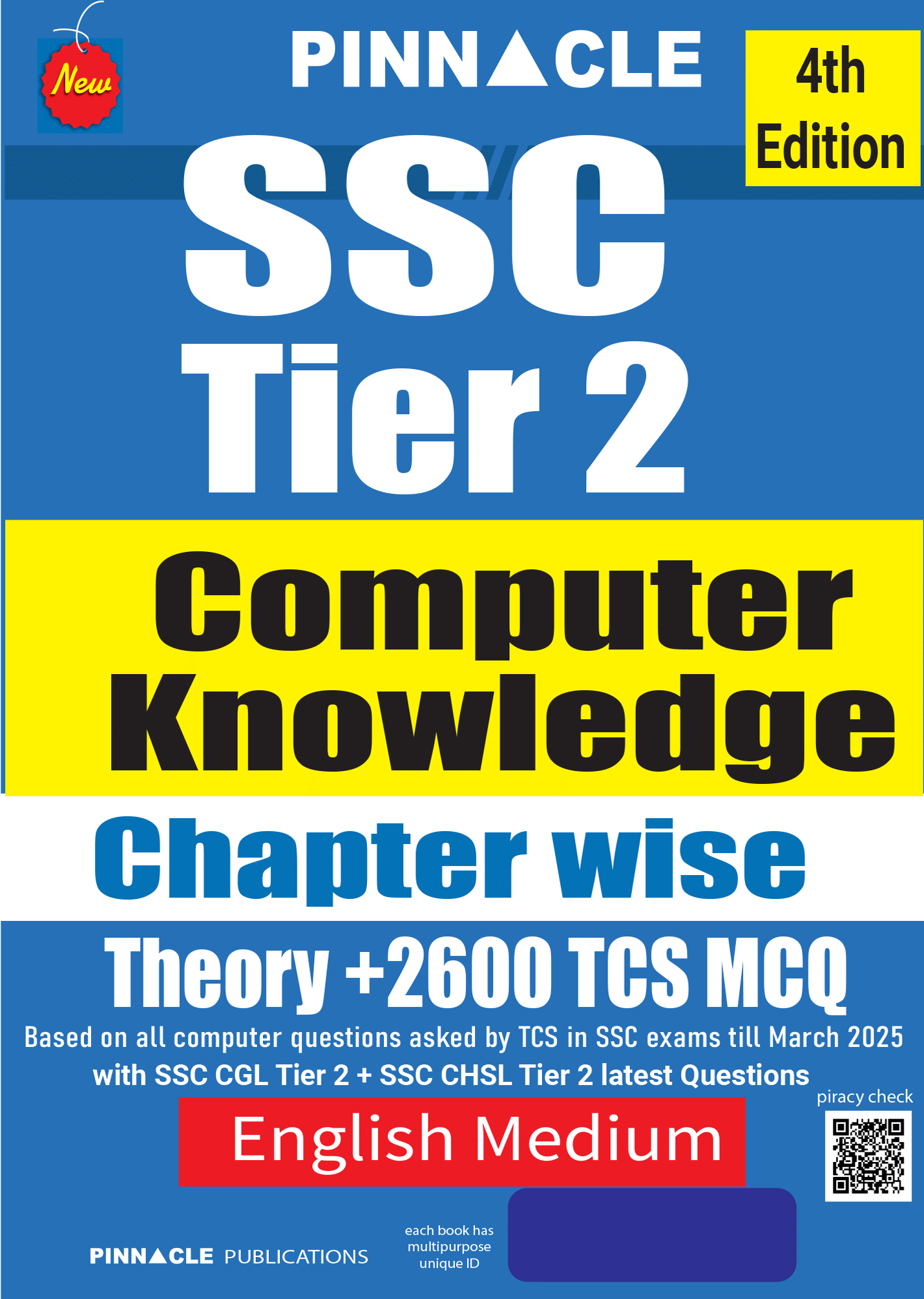 SSC Tier 2 Computer Knowledge Chapter Wise Theory +2600 TCS MCQ | 4th Edition | English Medium | Updated till March 2025 SSC Tier 2 Computer Knowledge Chapter Wise Theory +2600 TCS MCQ | 4th Edition | English Medium | Updated till March 2025