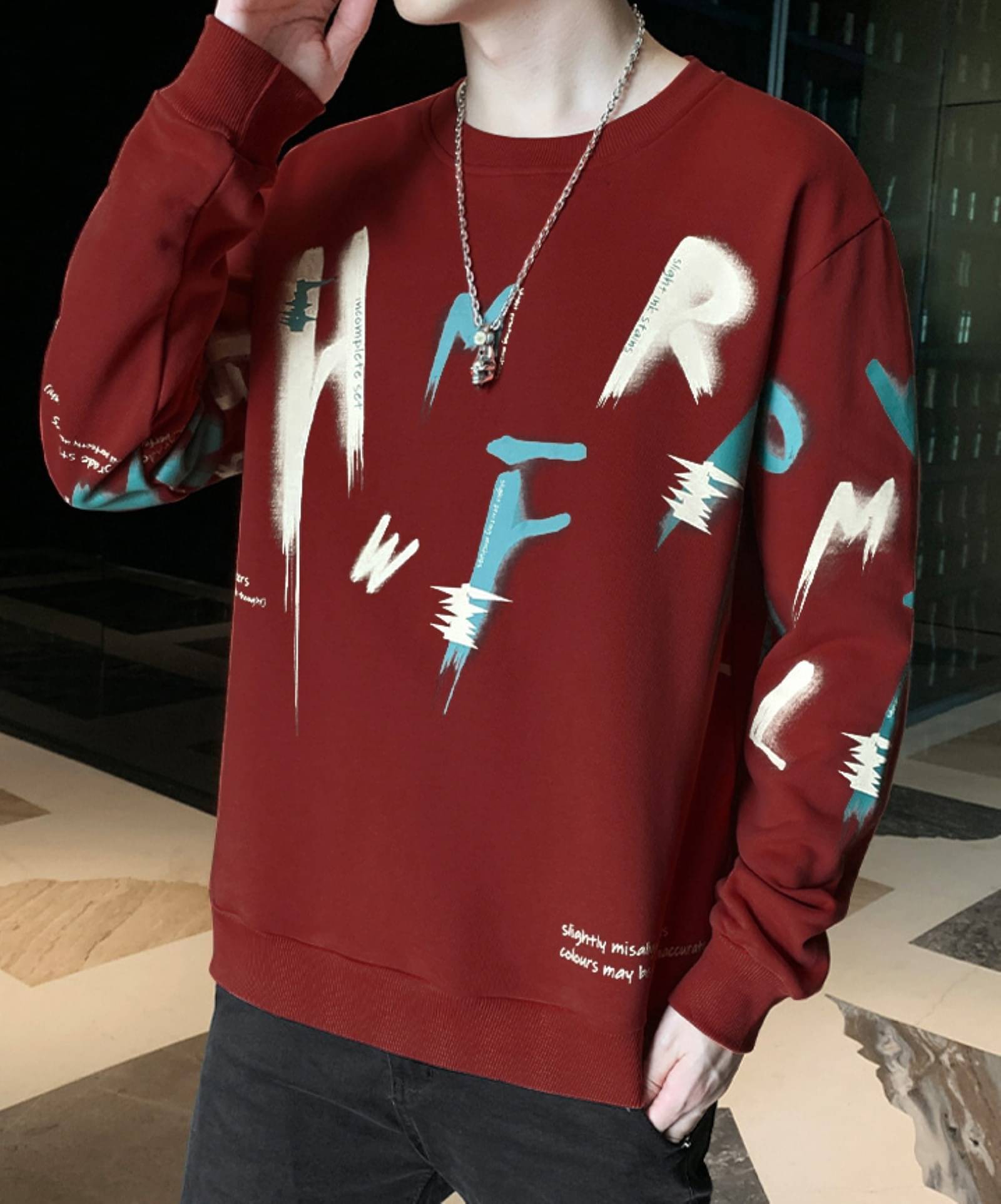 STI Cotton Blend Regular Fit Printed Full Sleeves Men's Round T-Shirt - Maroon ( Pack of 1 ) STI Cotton Blend Regular Fit Printed Full Sleeves Men's Round T-Shirt - Maroon ( Pack of 1 )