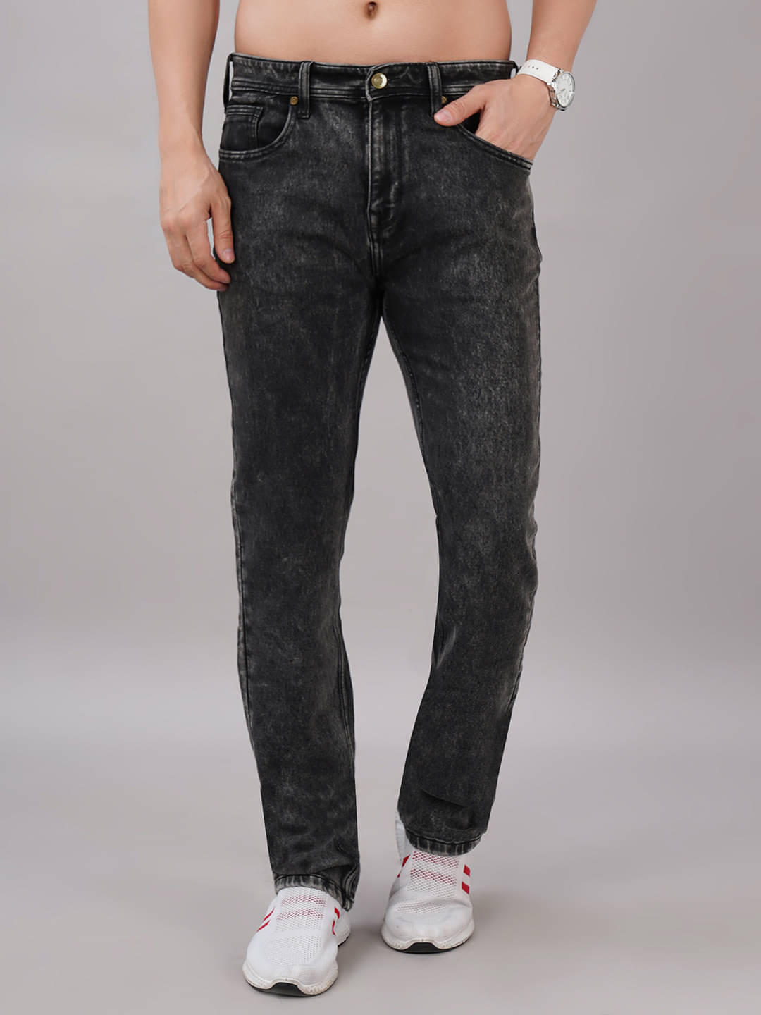     			Sand Dunes Slim Fit Washed Men's Jeans - Black ( Pack of 1 )