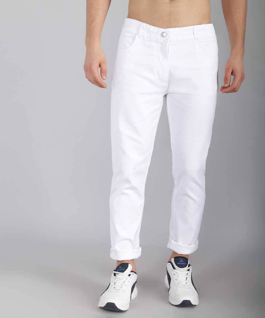 Star4well Slim Fit Basic Men's Jeans - White ( Pack of 1 ) Star4well Slim Fit Basic Men's Jeans - White ( Pack of 1 )