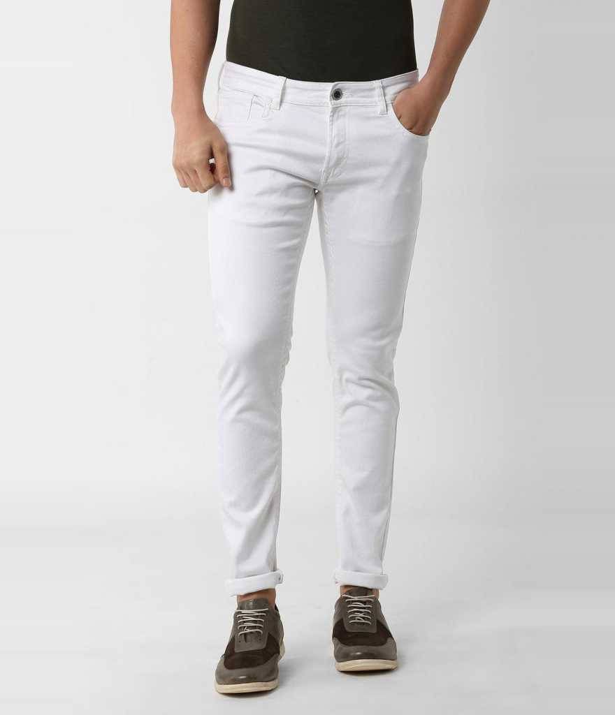 Star4well Slim Fit Basic Men's Jeans - White ( Pack of 1 ) Star4well Slim Fit Basic Men's Jeans - White ( Pack of 1 )