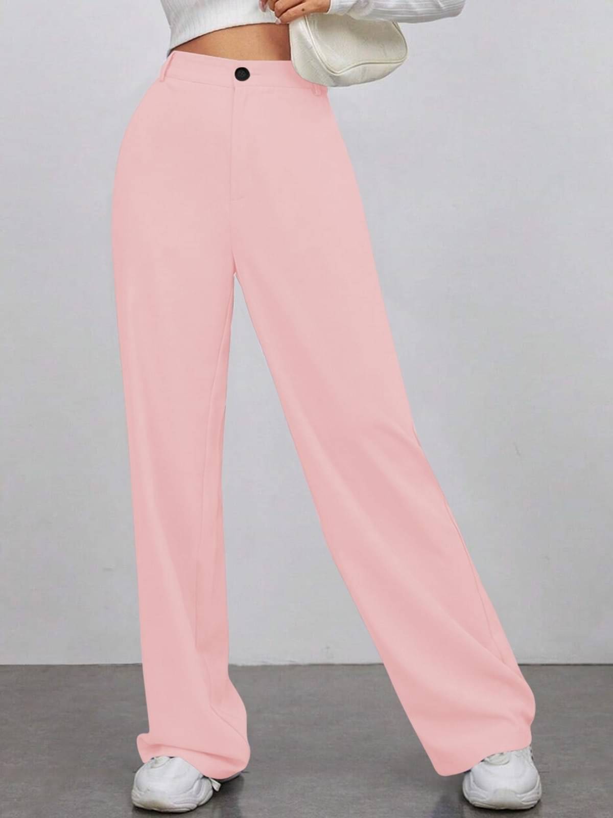     			TOOCHKI Pack of 1 Lycra Relaxed Women's Formal Pants ( Peach )