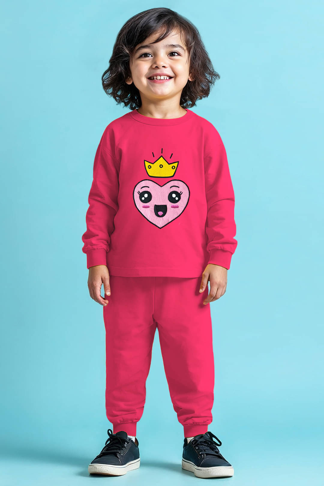     			Trampoline Pack of 1 Girls Cotton T-shirt & Pants ( Pink )
