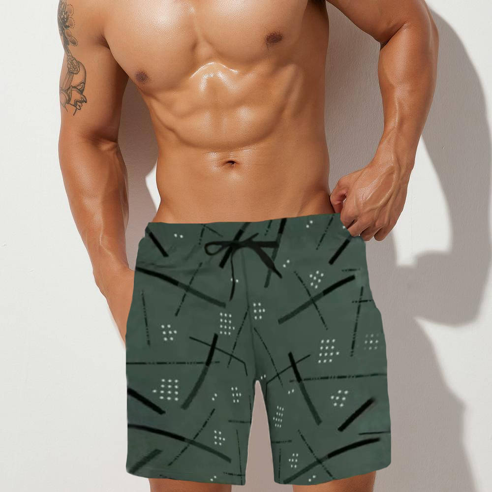     			Try This Green Cotton Blend Men's Shorts ( Pack of 1 )