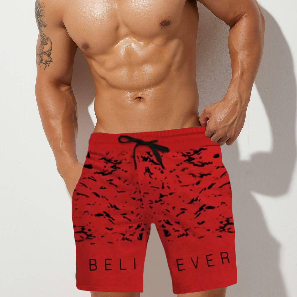     			Try This Red Cotton Blend Men's Shorts ( Pack of 1 )