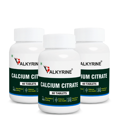     			VALKYRINE Calcium Citrate Tablet 180 no.s Pack of 3