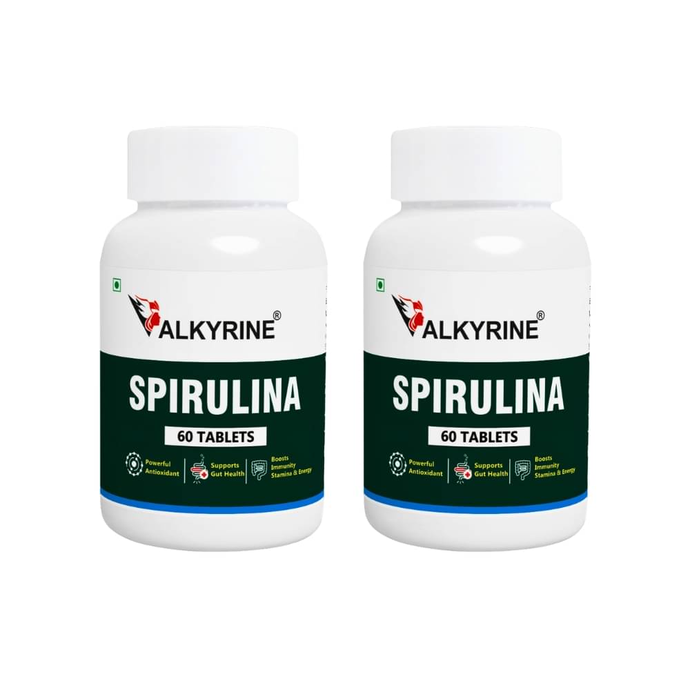     			VALKYRINE Spirulina Extract Tablet 120 no.s Pack Of 2