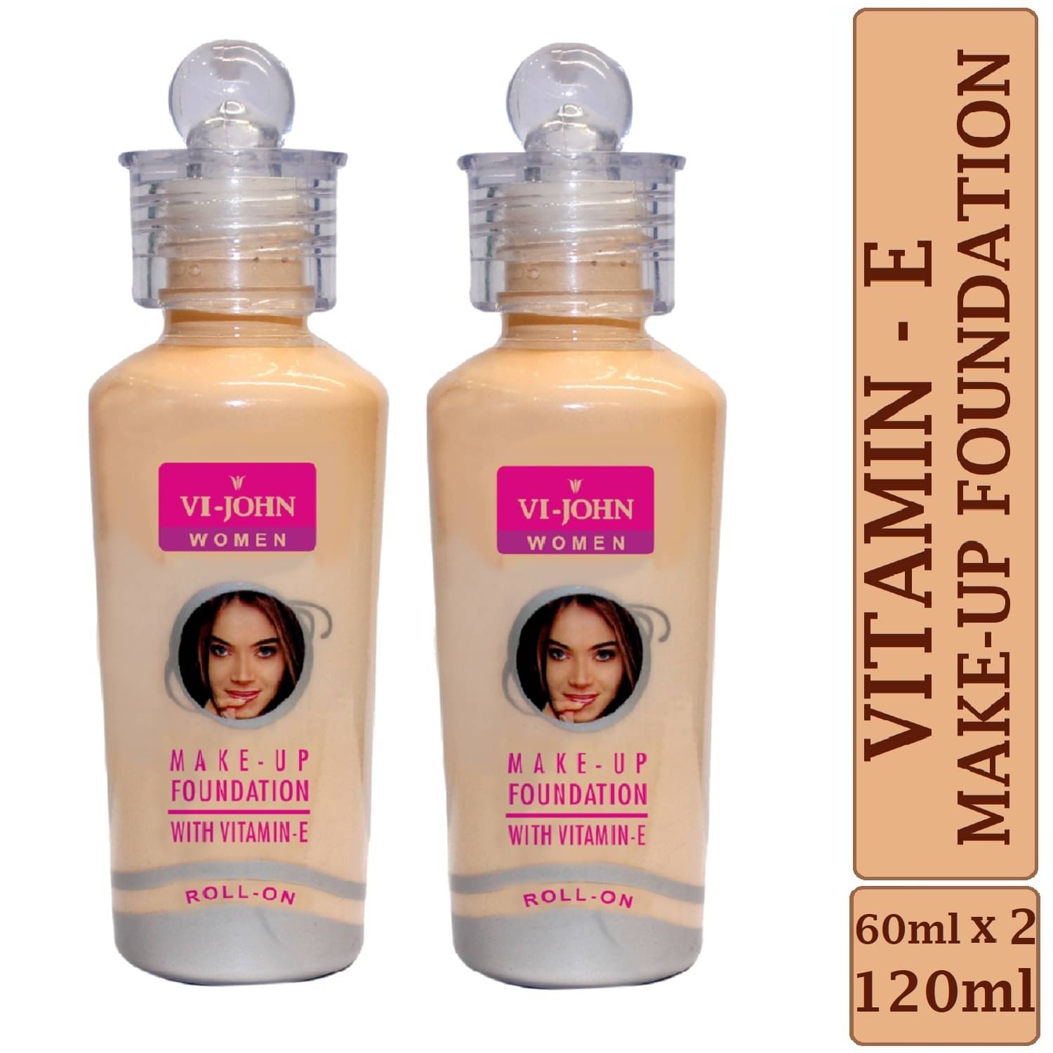 Vi-John Matte Liquid For All Skin Types Skin Nude Foundation Pack of 2 Vi-John Matte Liquid For All Skin Types Skin Nude Foundation Pack of 2