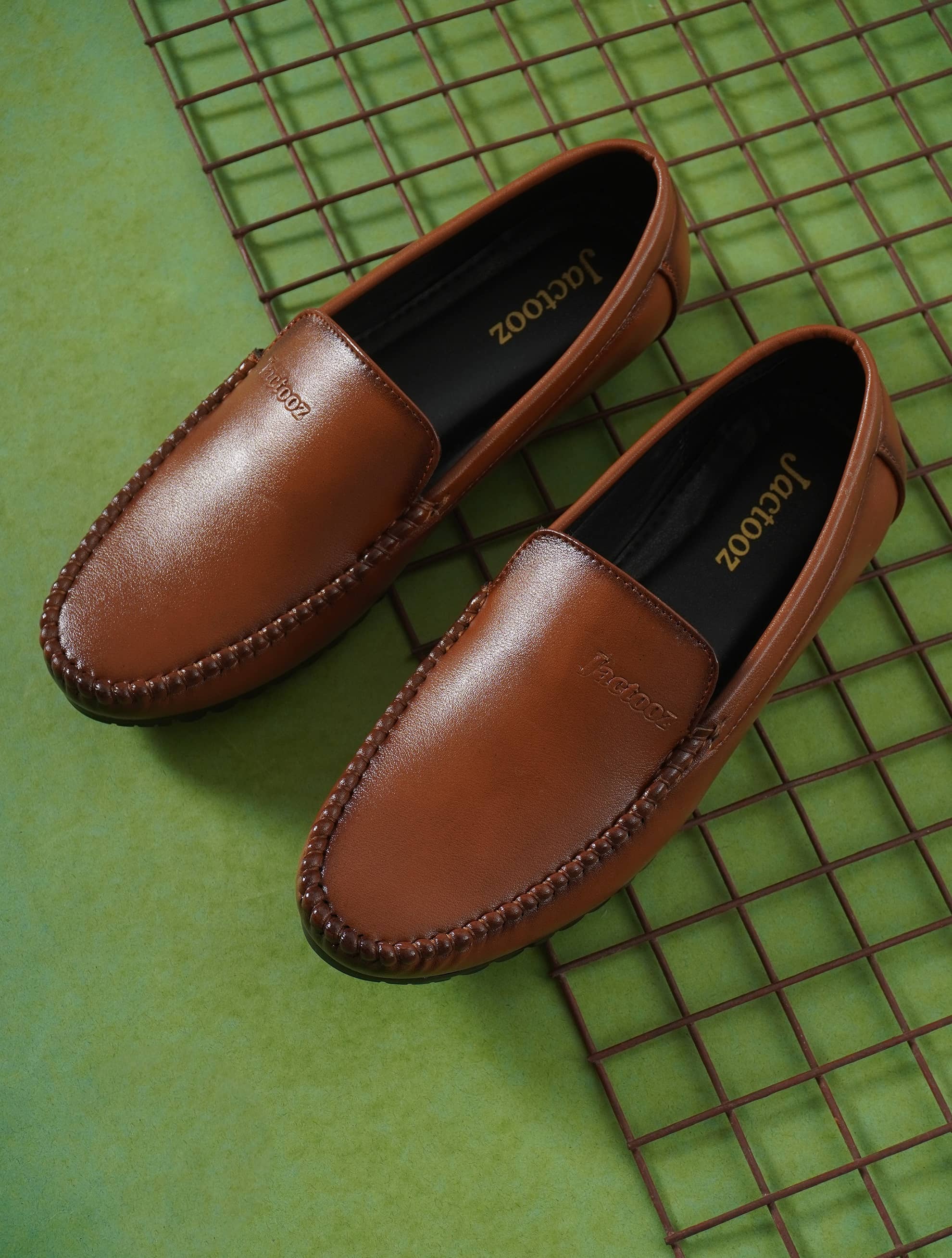 jactooz Tan Men's Slip on - Formal Shoes | Buy online on ZillyBuy