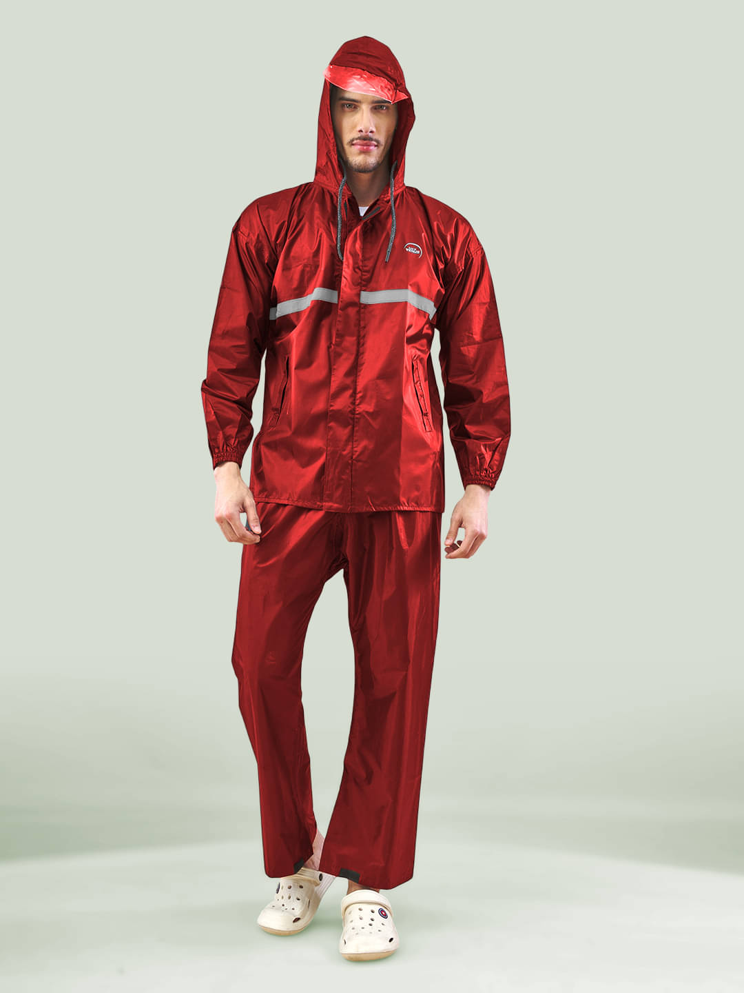     			lux venus Red Nylon Men's Rain Suit ( Pack of 1 )