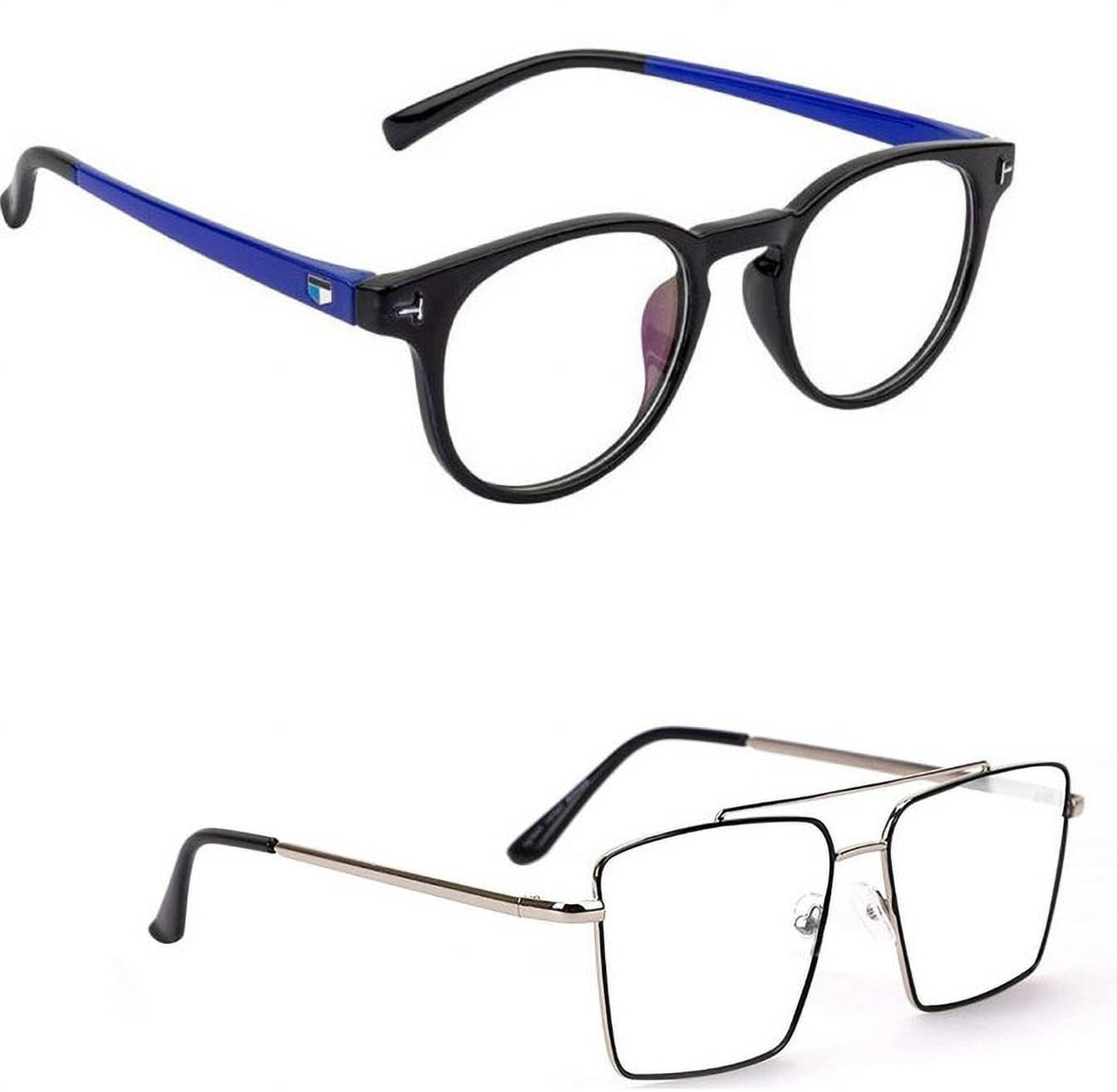 uzak Multicolor Rectangular Eyeglass Frame ( Pack of 2 ) uzak Multicolor Rectangular Eyeglass Frame ( Pack of 2 )