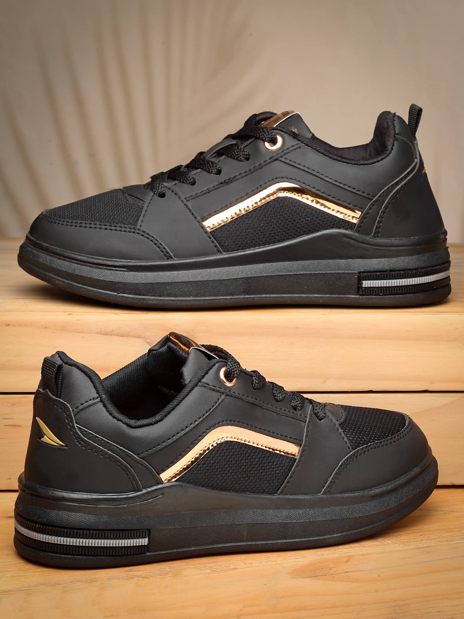     			ASIAN Black Women's Sneakers