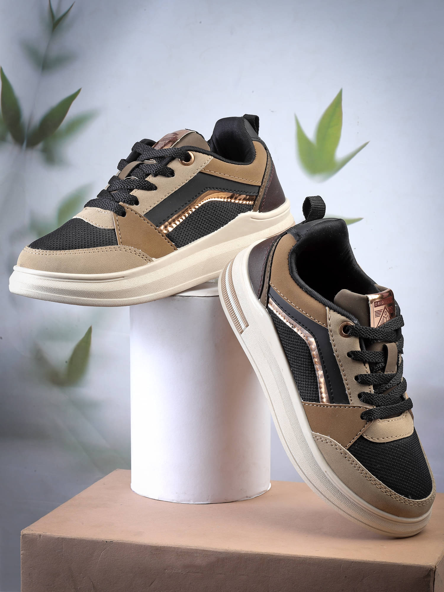     			ASIAN Brown Women's Sneakers