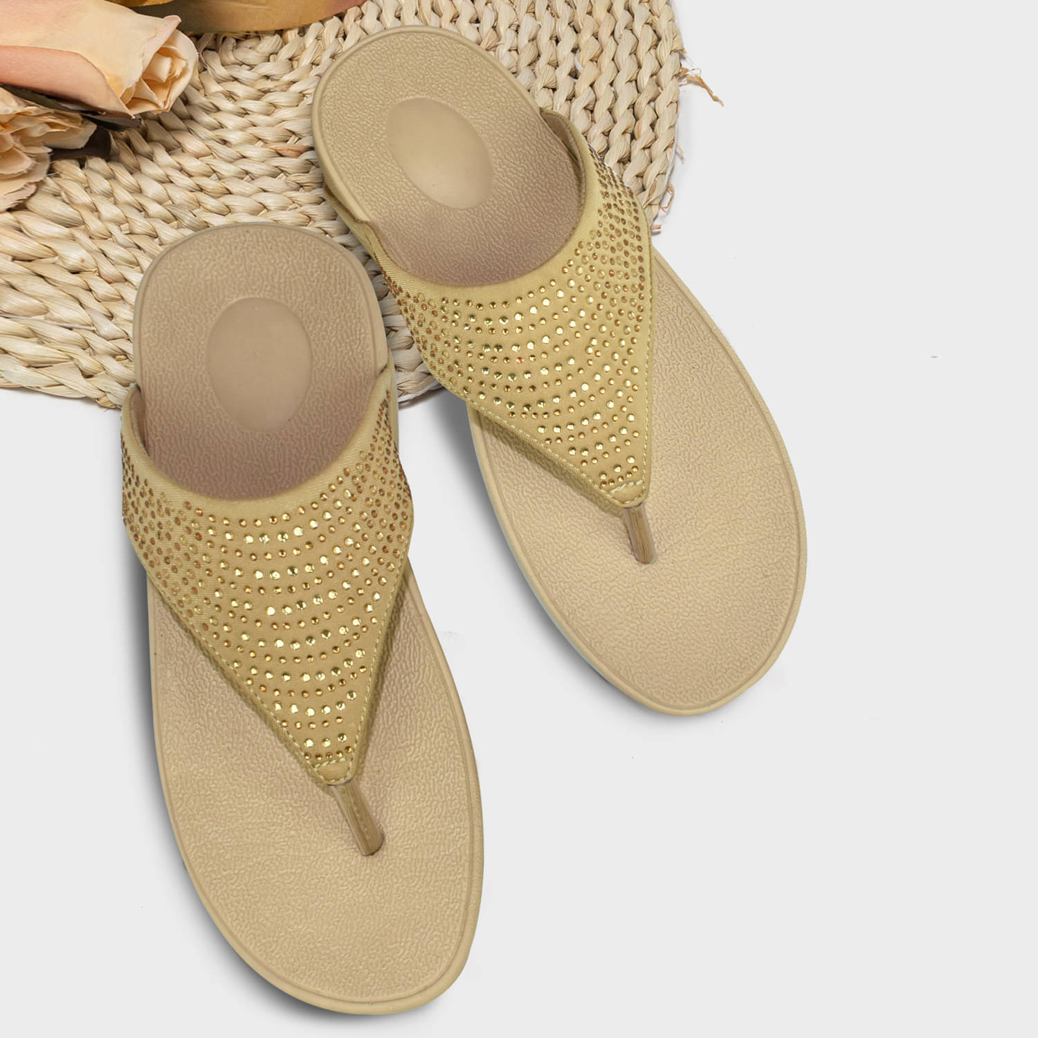     			Ajanta Beige Women's Flats