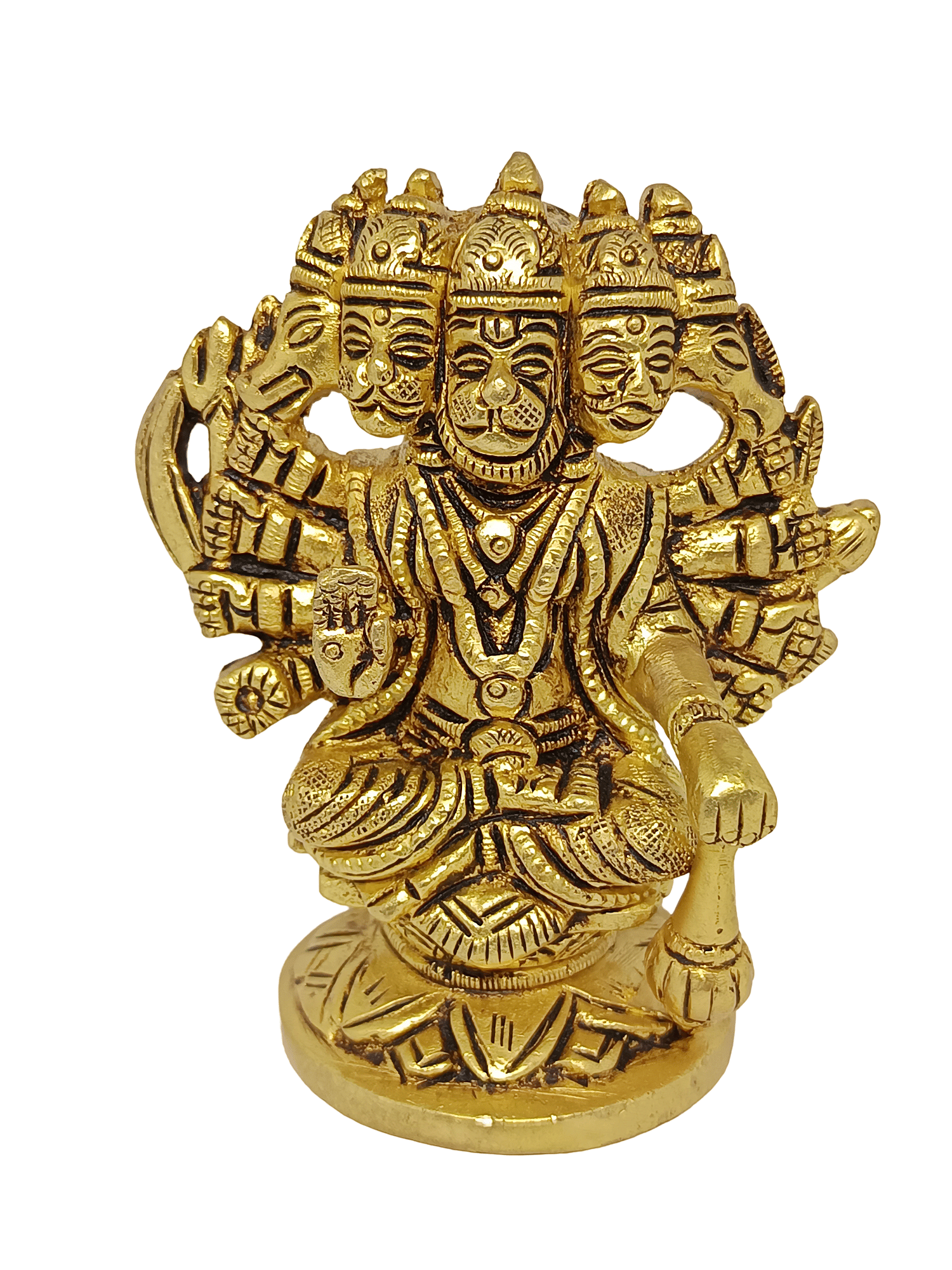 Apna Rudraksha Brass Punchmukhi hanuman Idol ( 9.5 cm ) Apna Rudraksha Brass Punchmukhi hanuman Idol ( 9.5 cm )