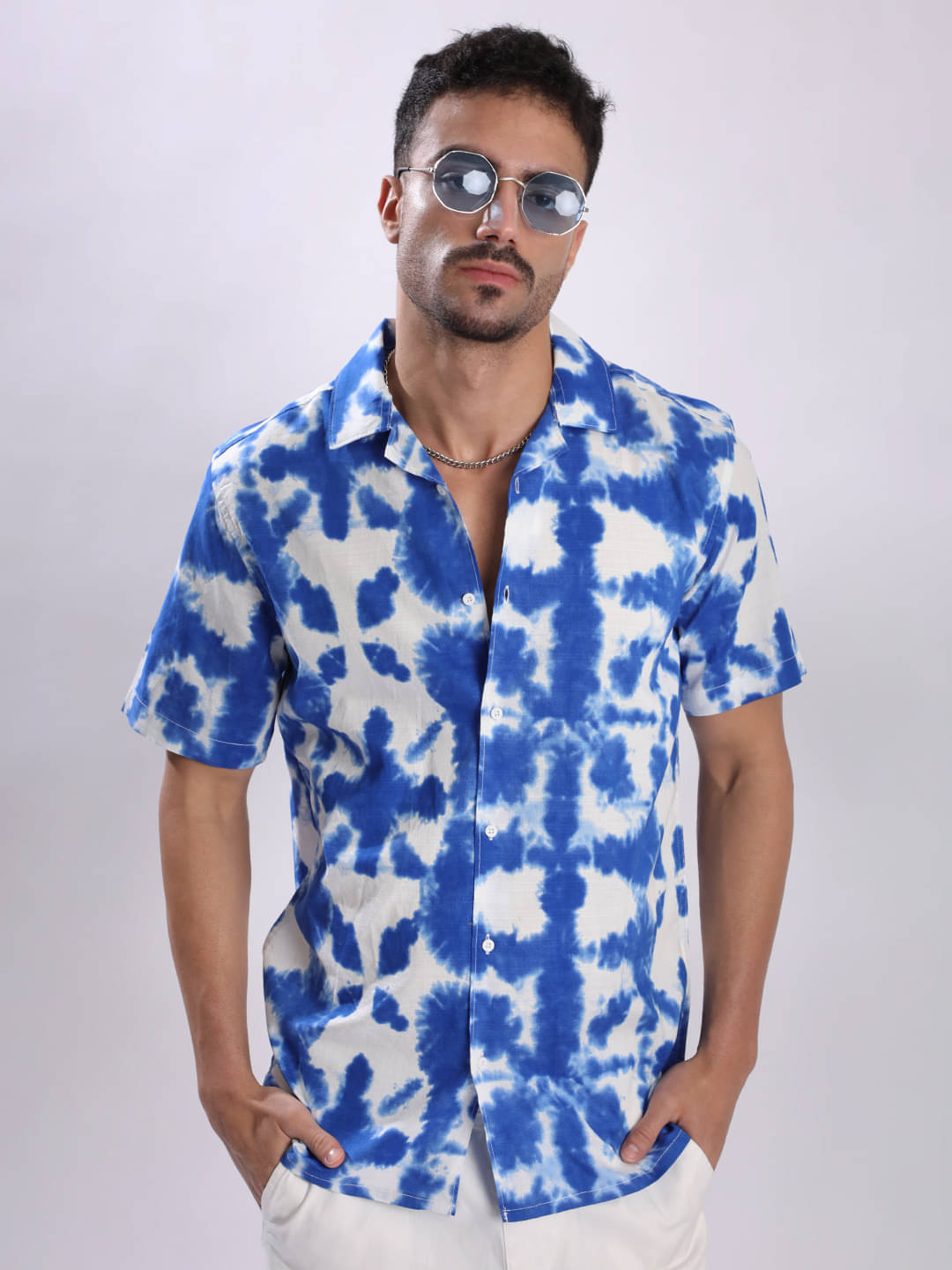     			Bene Kleed 100% Cotton Regular Fit Dyed Half Sleeves Men's Casual Shirt - Multicolor ( Pack of 1 )