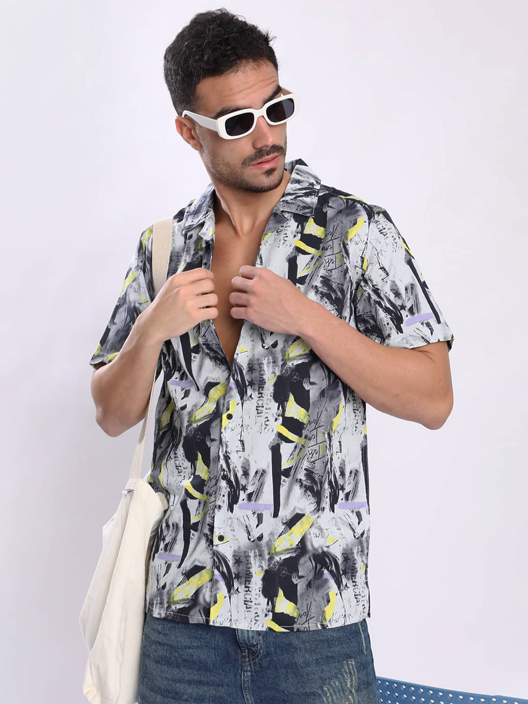     			Bene Kleed 100% Cotton Regular Fit Printed Half Sleeves Men's Casual Shirt - Multicolor ( Pack of 1 )