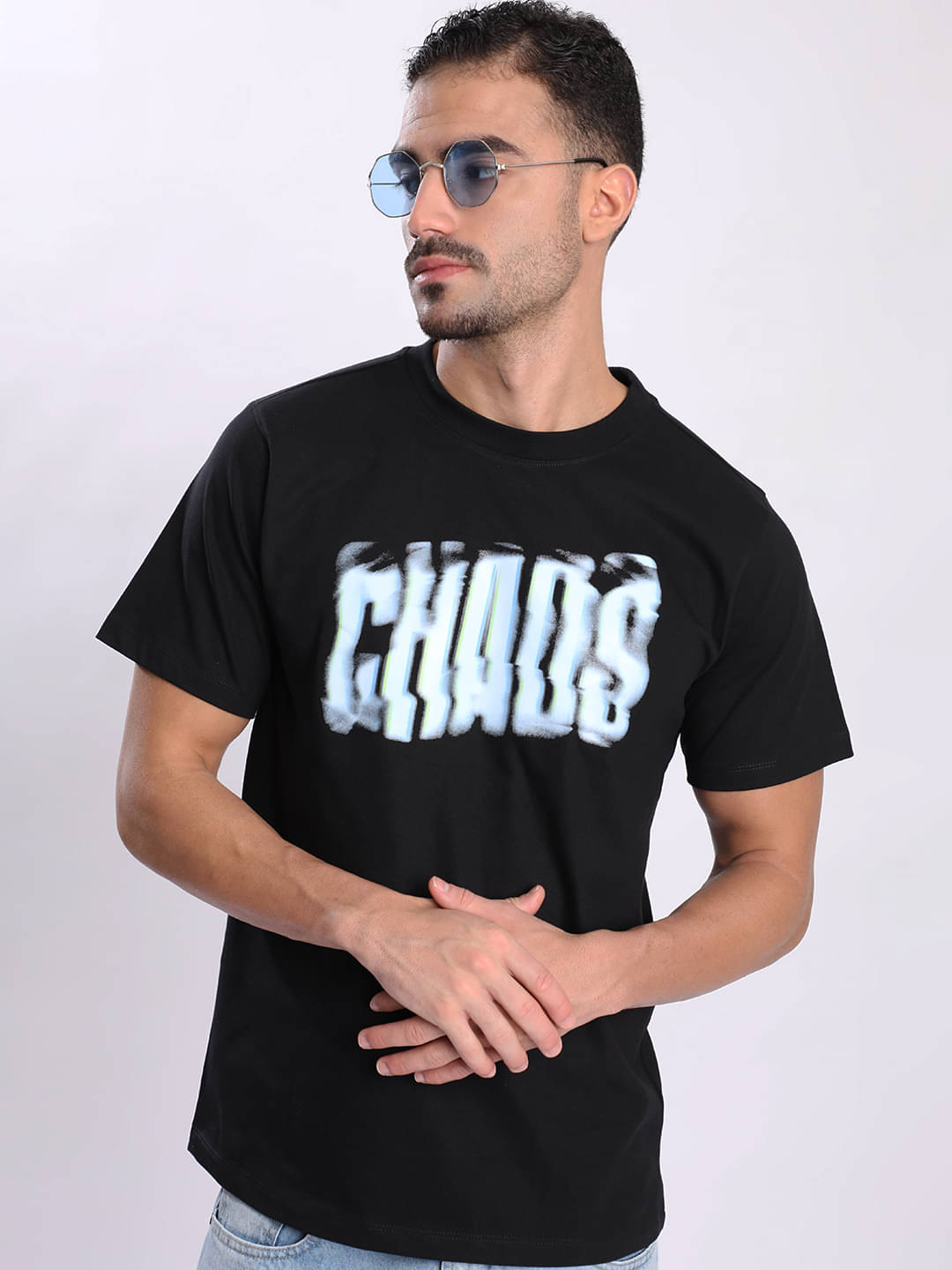 Bene Kleed Men 100% Cotton Regular Fit Printed T-Shirt ( Black ) Bene Kleed Men 100% Cotton Regular Fit Printed T-Shirt ( Black )