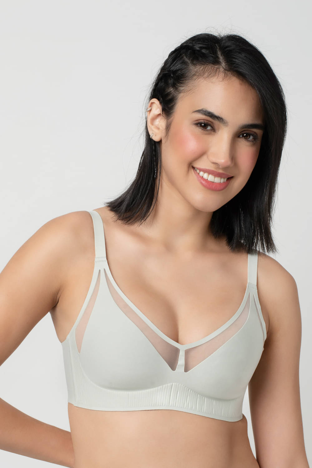Bodyline Pack of 1 Nylon Non Padded Everyday Bra For Women ( Green ) Bodyline Pack of 1 Nylon Non Padded Everyday Bra For Women ( Green )