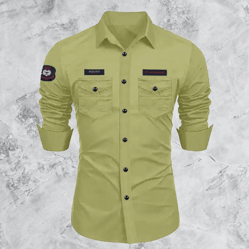     			DEVILFASHION Rayon Regular Fit Solids Full Sleeves Men's Casual Shirt - Mint Green ( Pack of 1 )