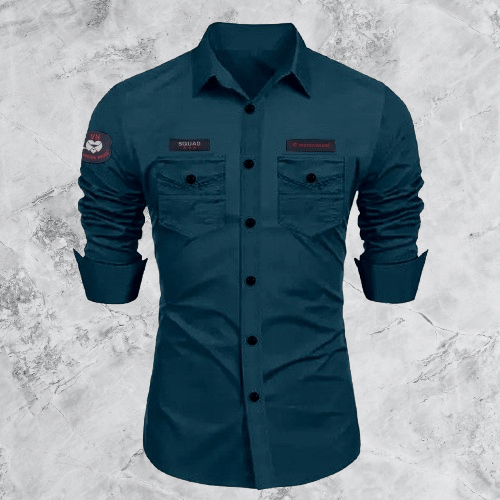 DEVILFASHION Rayon Regular Fit Solids Full Sleeves Men's Casual Shirt - Teal ( Pack of 1 )     			DEVILFASHION Rayon Regular Fit Solids Full Sleeves Men's Casual Shirt - Teal ( Pack of 1 )