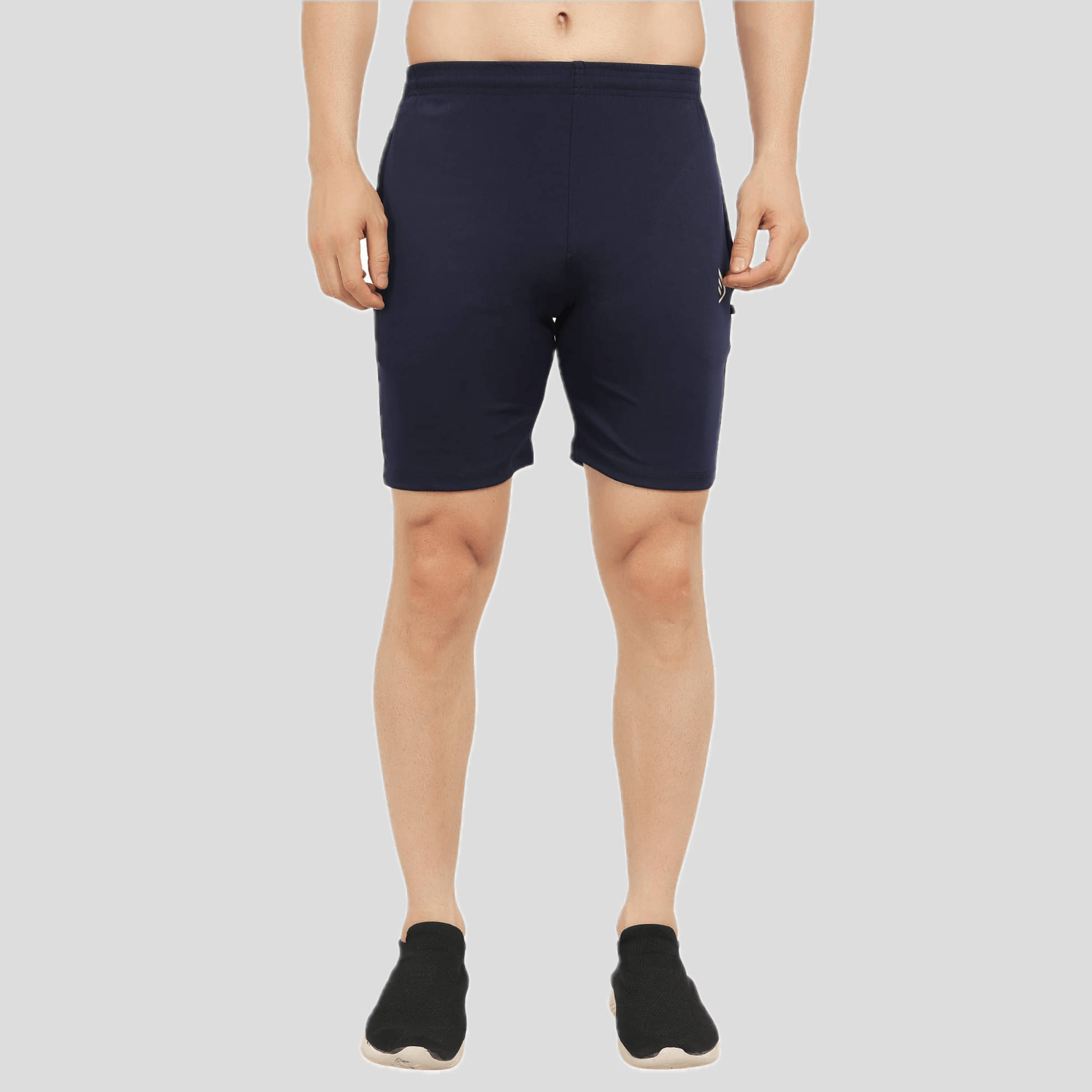     			DIHOX Navy Blue Polyester Men's Running Shorts ( Pack of 1 )