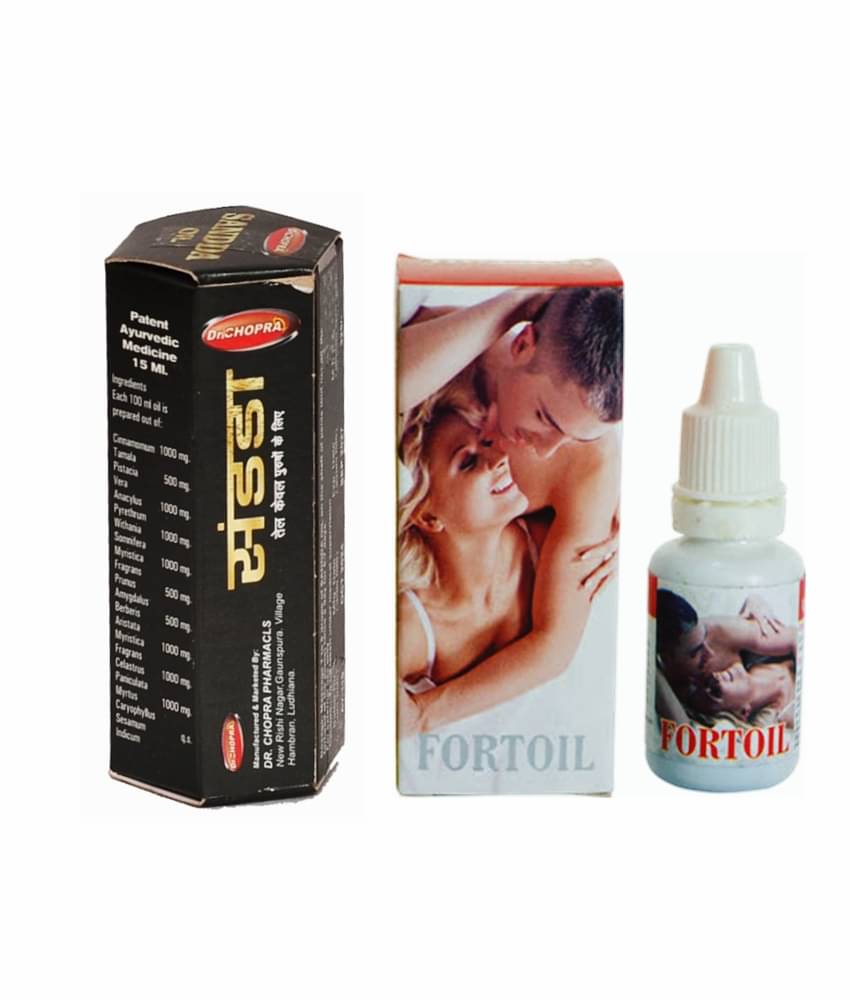 Dr Chopra Sandda herbal oil & Fort oil Combo pack for Men 15ml pack of 2 Dr Chopra Sandda herbal oil & Fort oil Combo pack for Men 15ml pack of 2