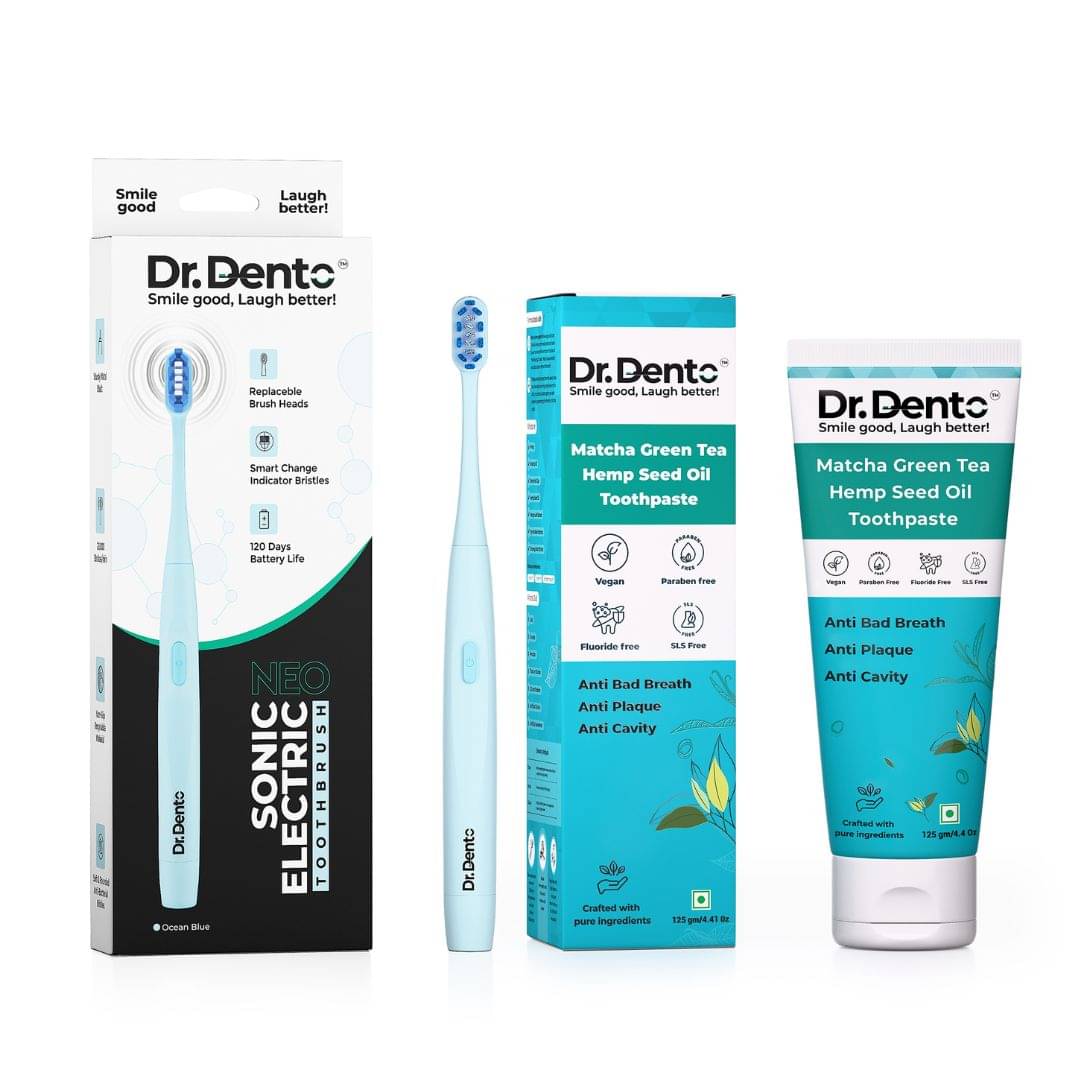 Dr.Dento Matcha Green Toothpaste 125gm Electric Toothbrush Dr.Dento Matcha Green Toothpaste 125gm Electric Toothbrush