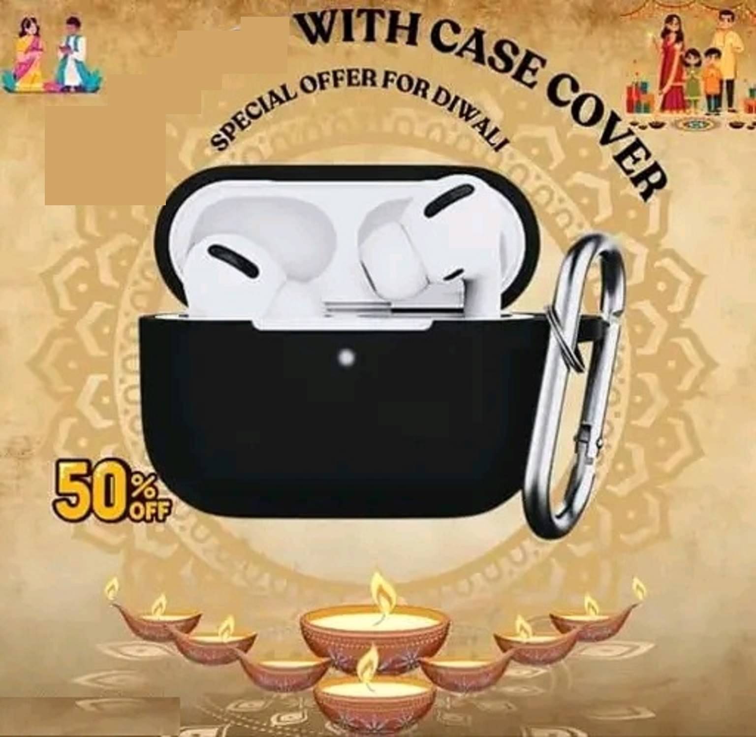     			Erke Wireless Earbuds Bluetooth Bluetooth Earphone In Ear Auto pairing Black