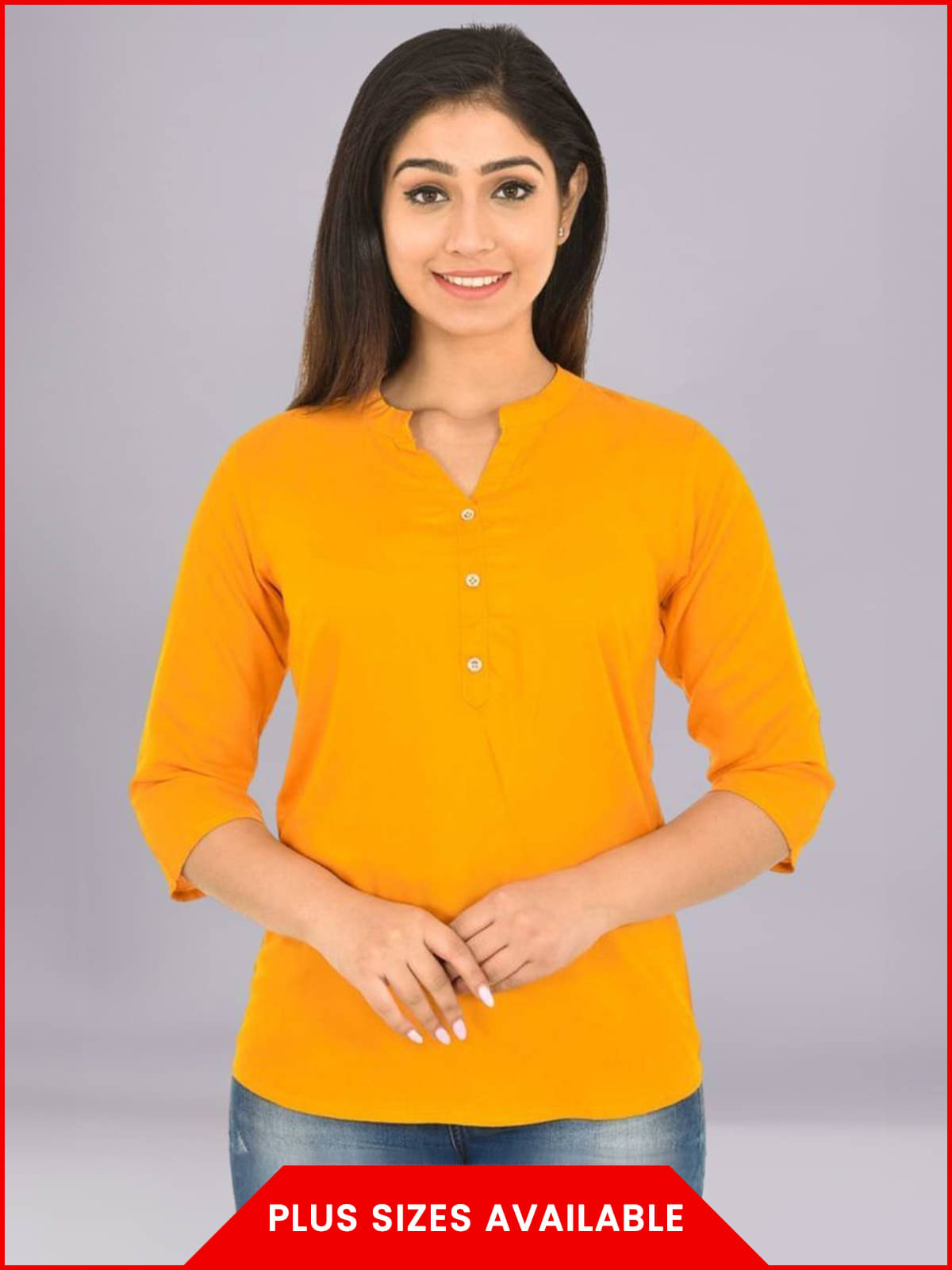    			FABISHO Women's Rayon Regular Top ( Yellow )