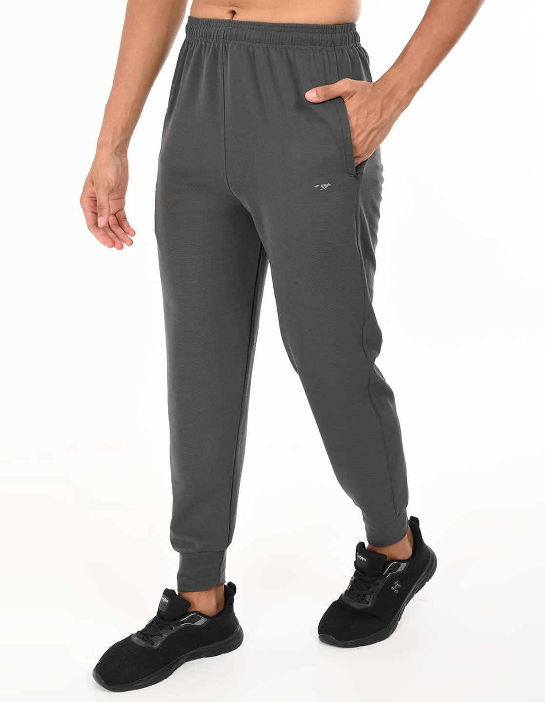     			FROSEN FOX Grey Cotton Blend Men's Joggers ( Pack of 1 )