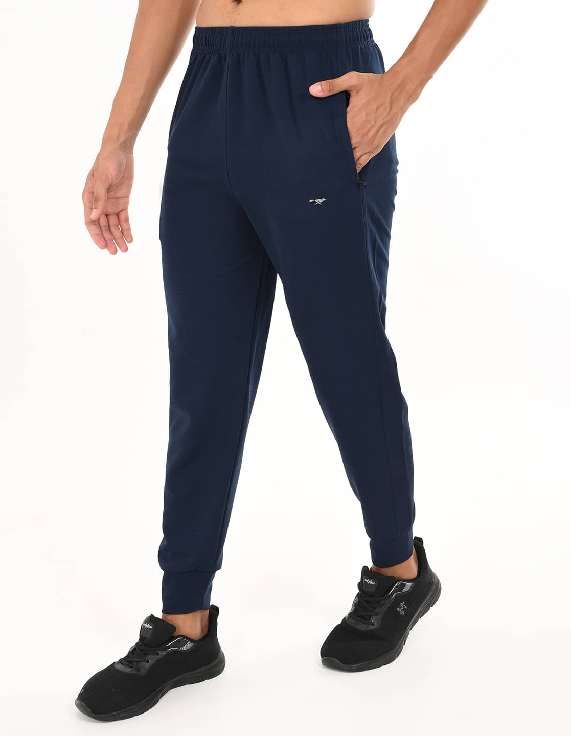     			FROSEN FOX Navy Cotton Blend Men's Joggers ( Pack of 1 )