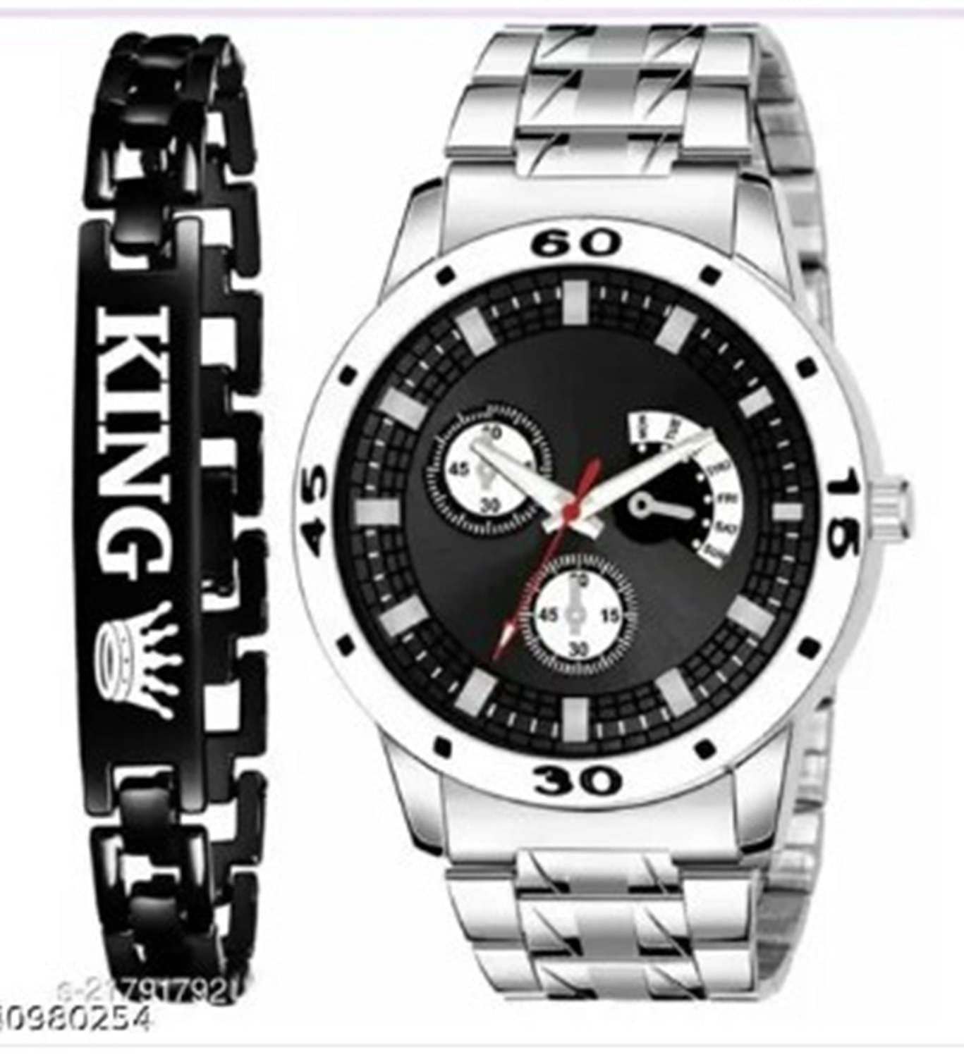     			Fadiso Fashion Silver Stainless Steel Analog Men's Watch