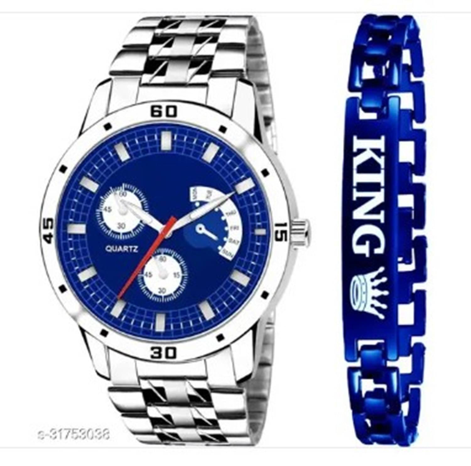     			Fadiso Fashion Silver Stainless Steel Analog Men's Watch