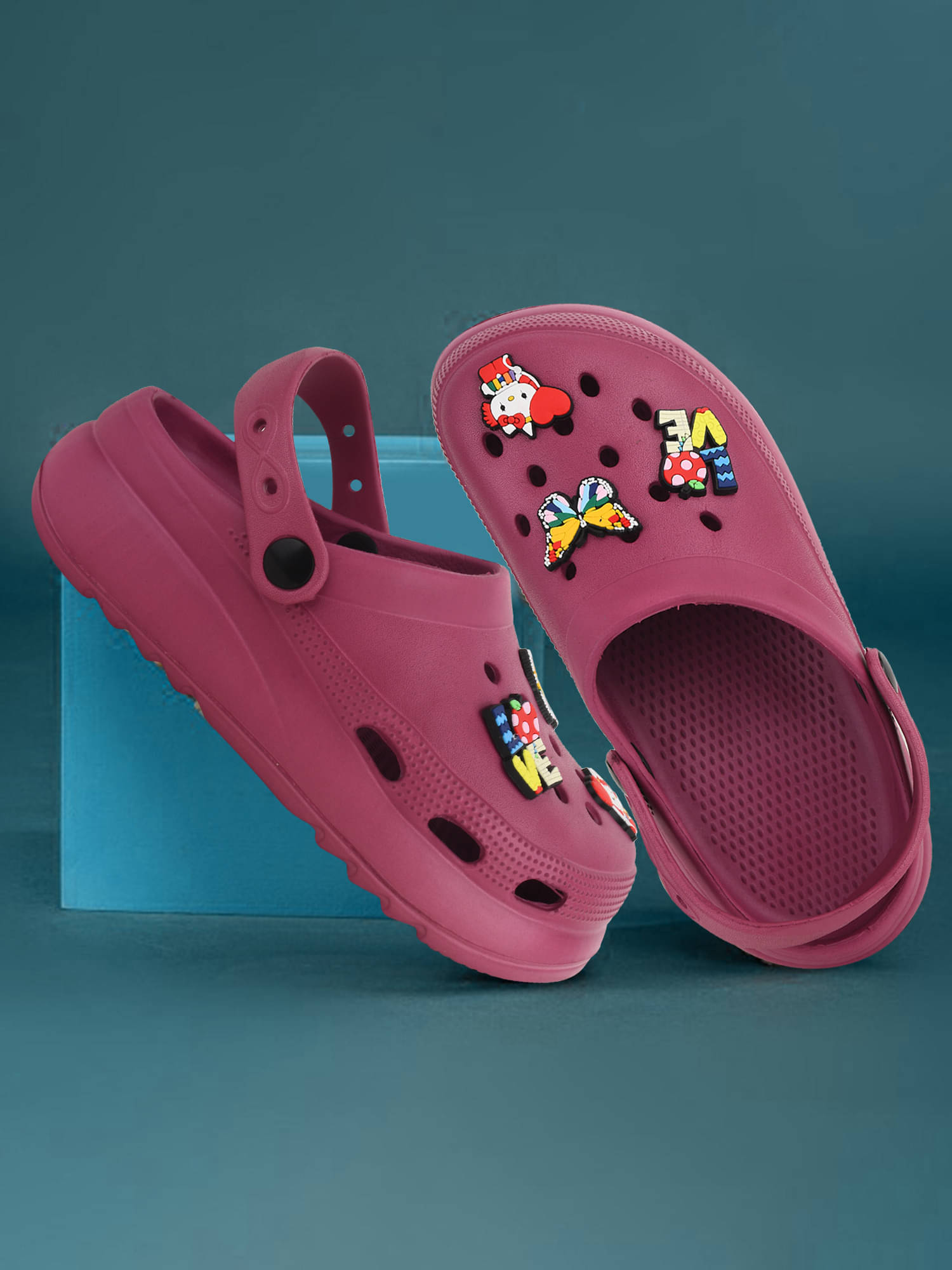     			Gokik Purple Women's Clogs