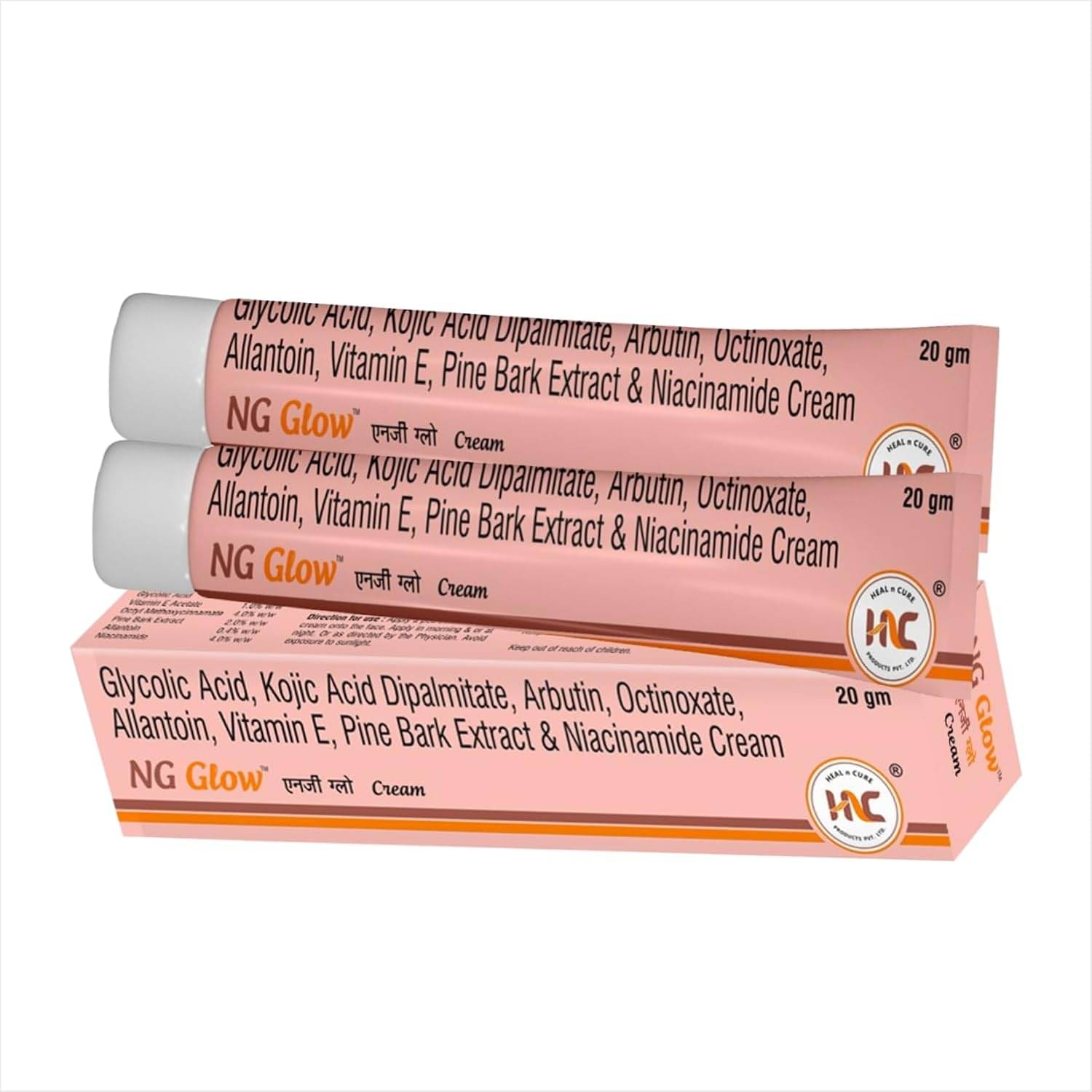 HEALNCURE NG Glow CC Cream Deep Brown 40 g Pack of 2 HEALNCURE NG Glow CC Cream Deep Brown 40 g Pack of 2