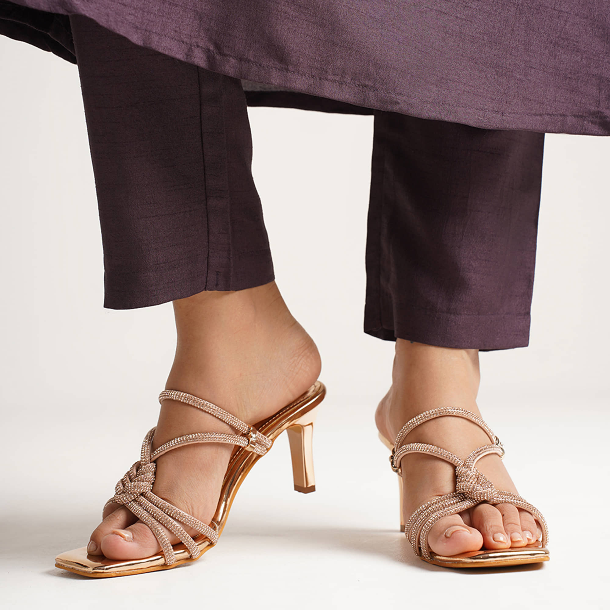 JM Looks Pink Women's Slip On Heels - Heels | Buy online on ZillyBuy