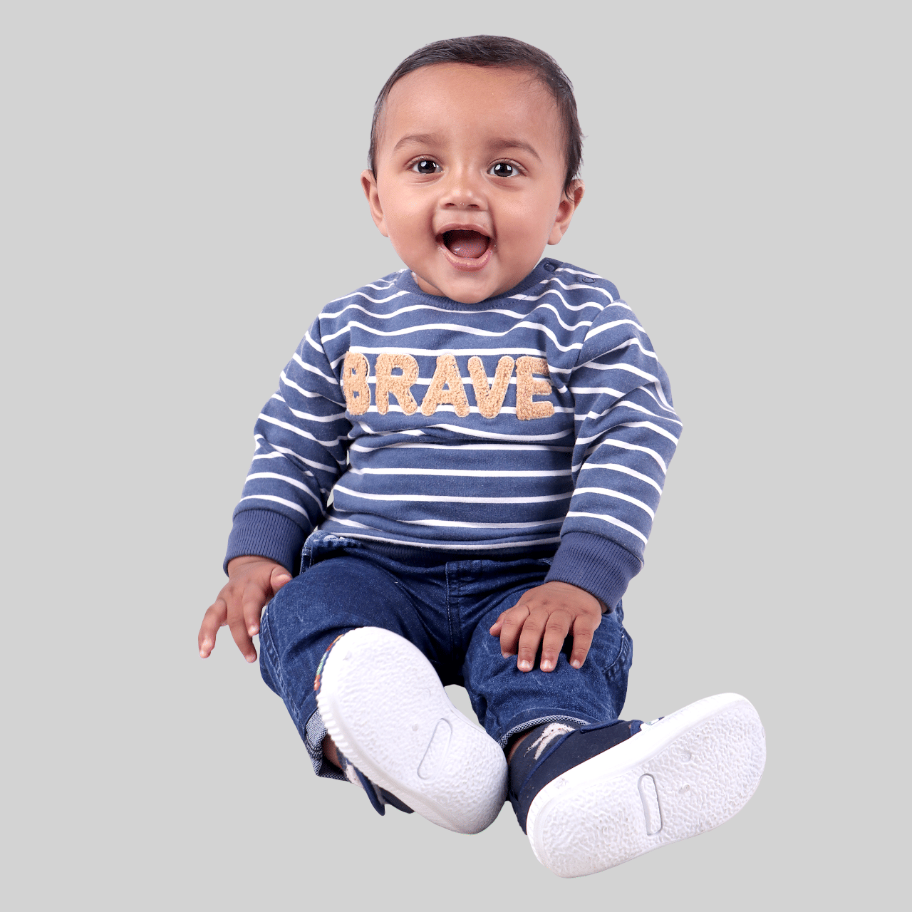     			Kidzee Kingdom Pack of 1 Baby Boys Cotton Sweatshirt ( Multicolor )