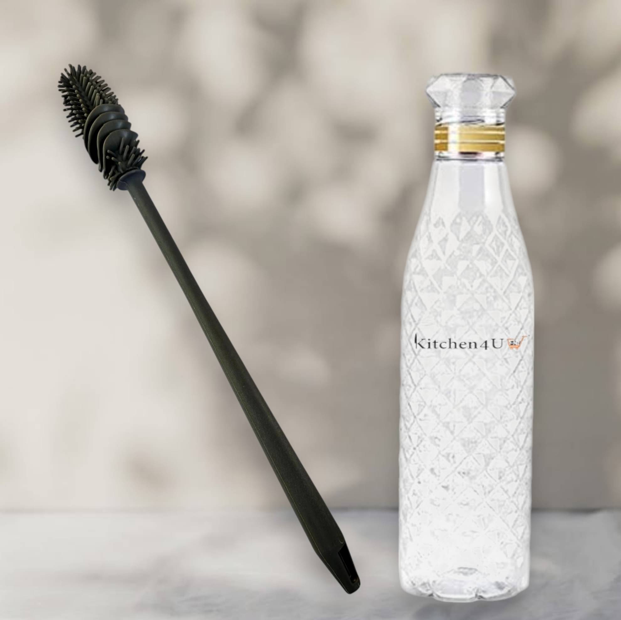     			Kitchen4U Multicolour Plastic Fridge Water Bottle 1000 mL ( 2 )