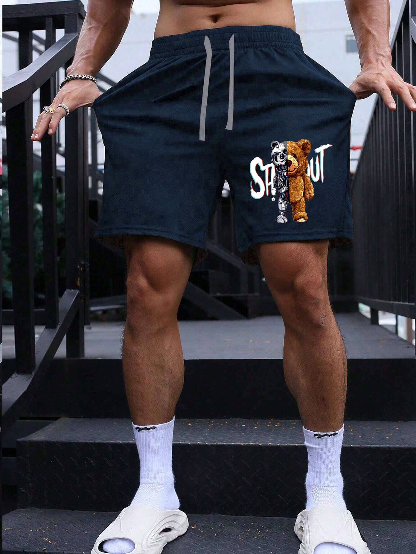     			MANLINO Multicolor 5 Cotton Blend Men's Shorts ( Pack of 1 )