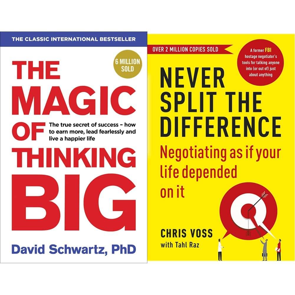 Magic of Thinking Big & Never Split Difference By Schwartz David J & Voss ChrisRaz Tahl Magic of Thinking Big & Never Split Difference By Schwartz David J & Voss ChrisRaz Tahl