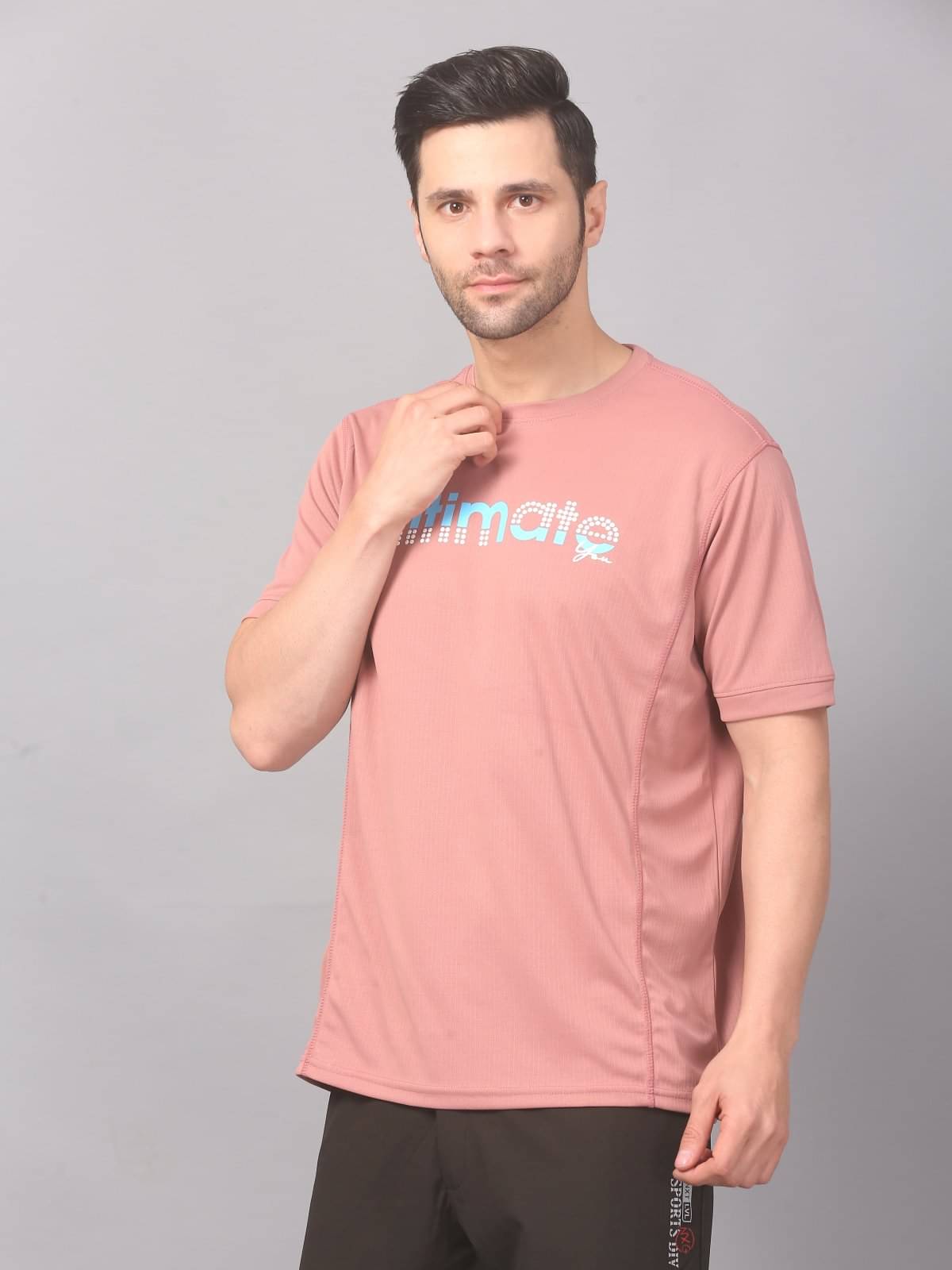     			NEXGEN  CLUB Men Polyester Regular Fit Printed T-Shirt ( Peach )