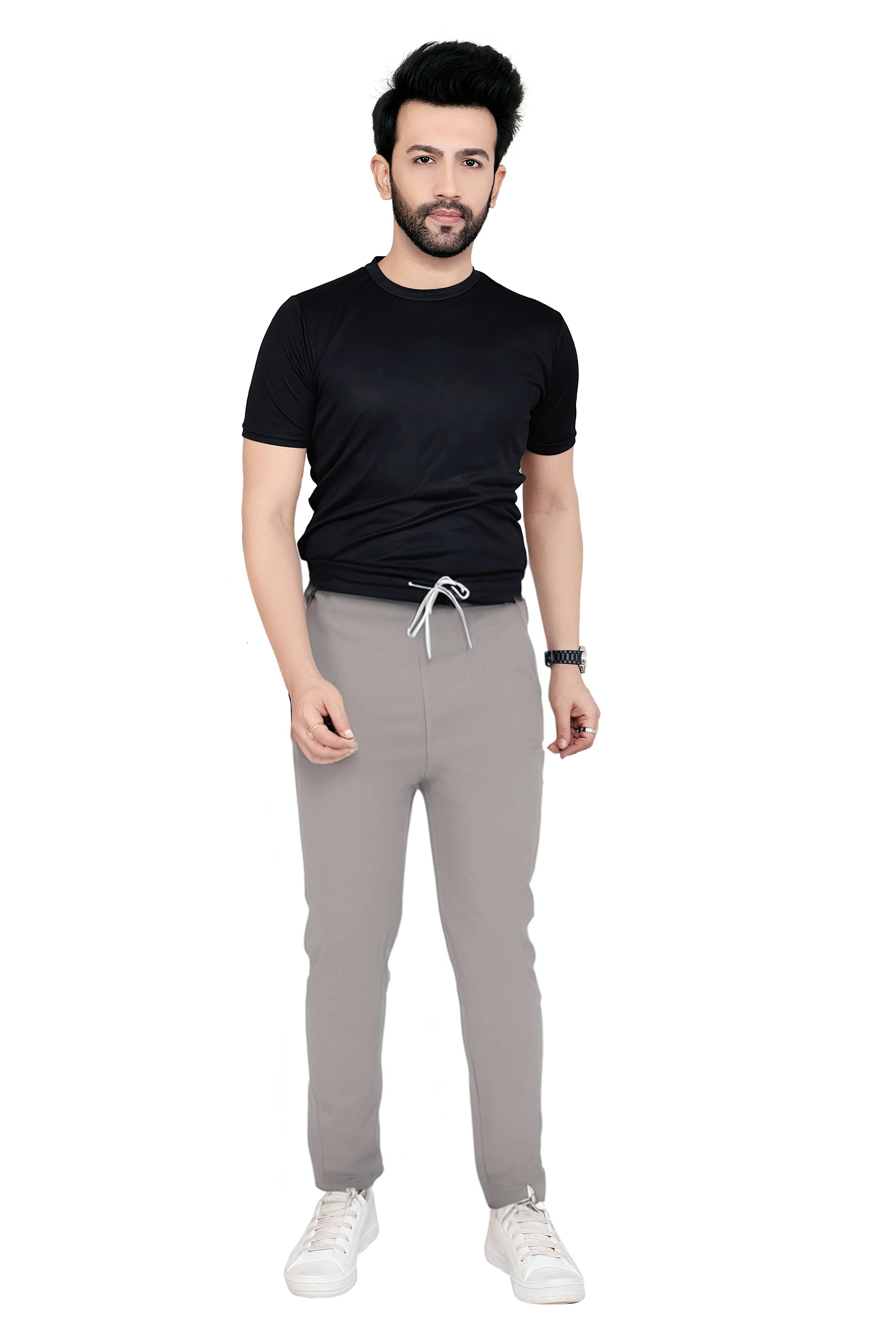 Neha Creations Grey Polyester Men's Trackpants ( Pack of 1 ) Neha Creations Grey Polyester Men's Trackpants ( Pack of 1 )