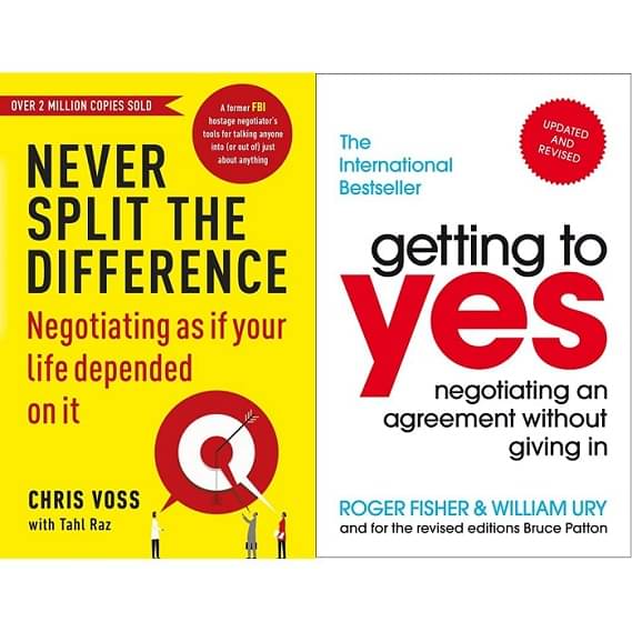     			Never Split The Difference & Getting To Yes By Voss ChrisRaz Tahl  &  Roger Fisher