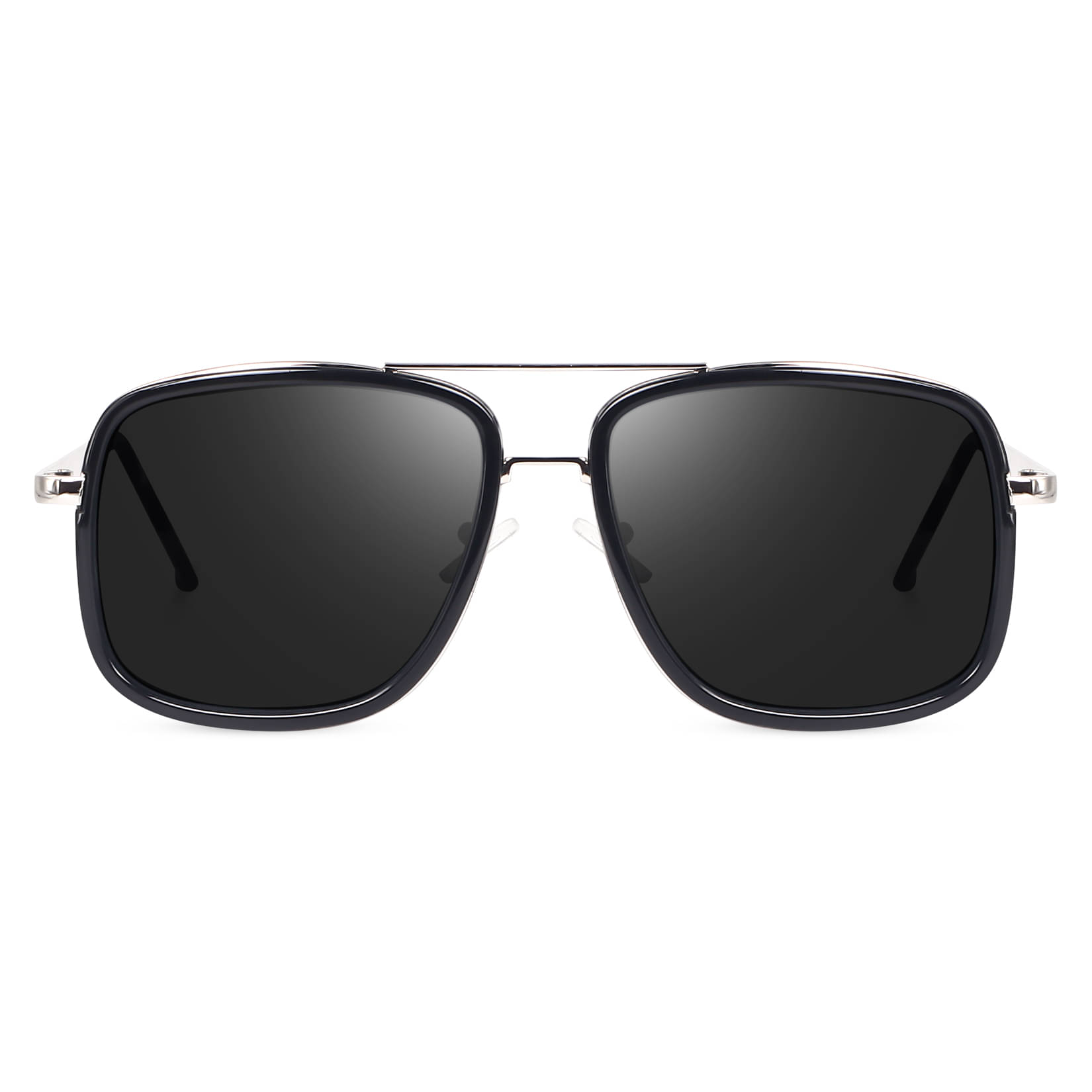 Peter Jones Black Square Sunglasses ( Pack of 1 ) Peter Jones Black Square Sunglasses ( Pack of 1 )
