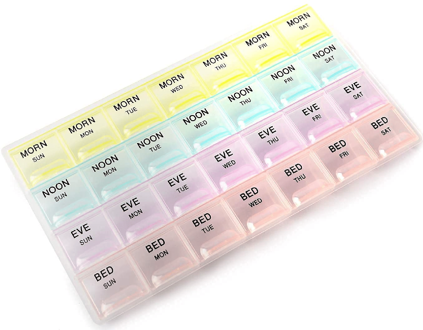 Pill Medicine Organizer Reminder Storage Box 28 Days or 4 Weeks| Plastic | Pack of 1 Pill Medicine Organizer Reminder Storage Box 28 Days or 4 Weeks| Plastic | Pack of 1